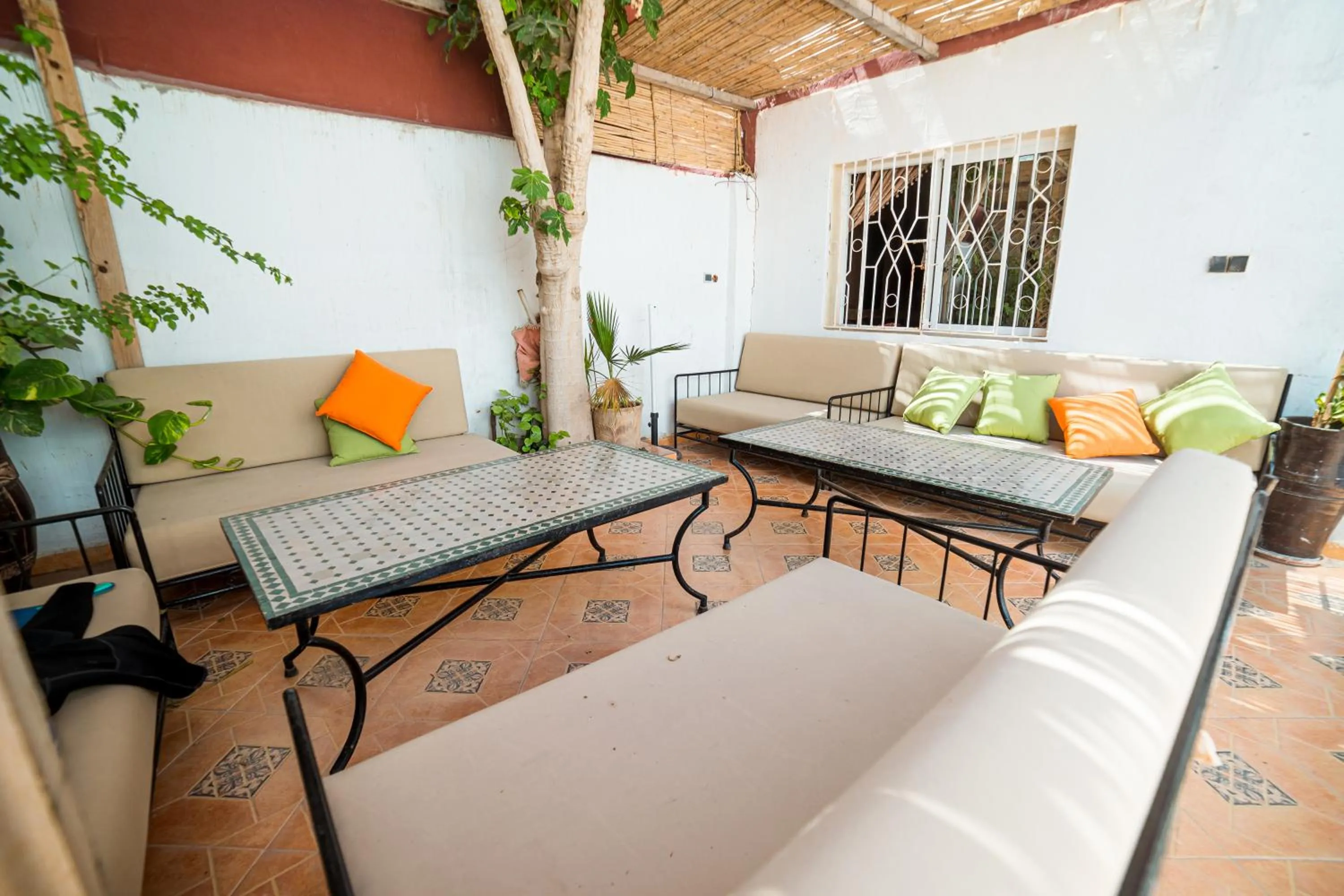 Seating area in Original Surf Morocco