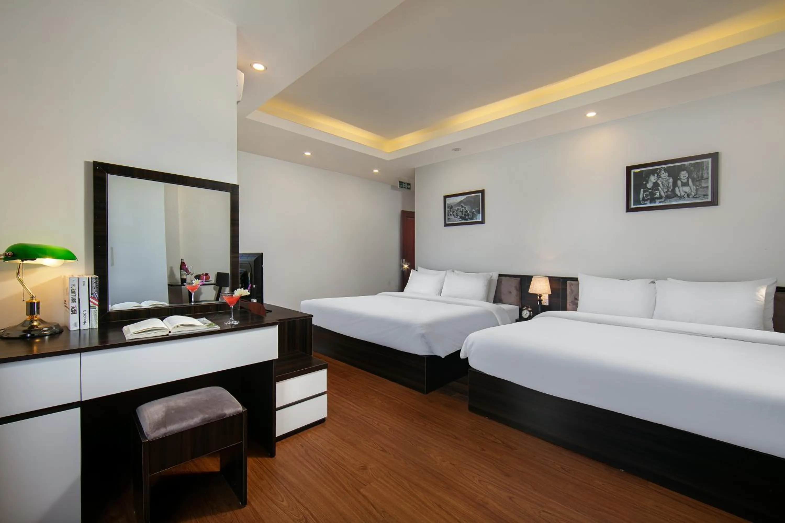 Bed in Sapa Valley view hotel