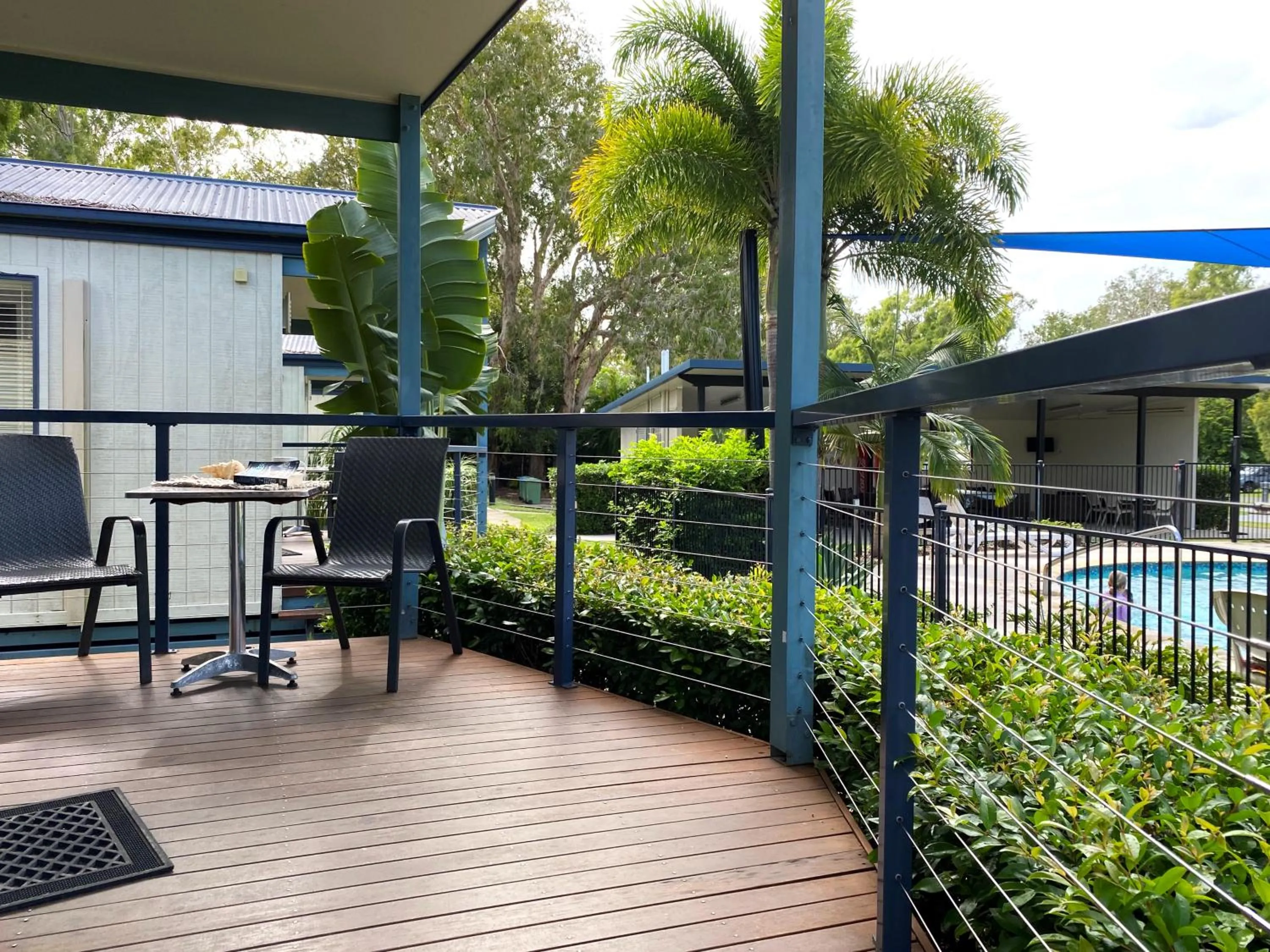 Balcony/Terrace in BIG4 Mackay Blacks Beach Holiday Park