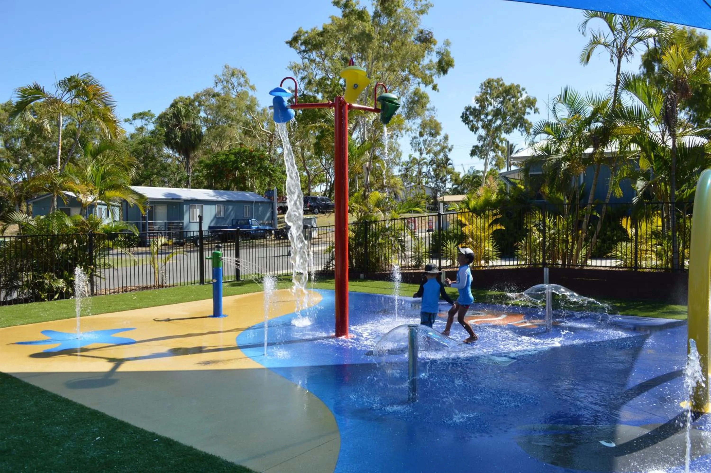 Aqua park in BIG4 Mackay Blacks Beach Holiday Park