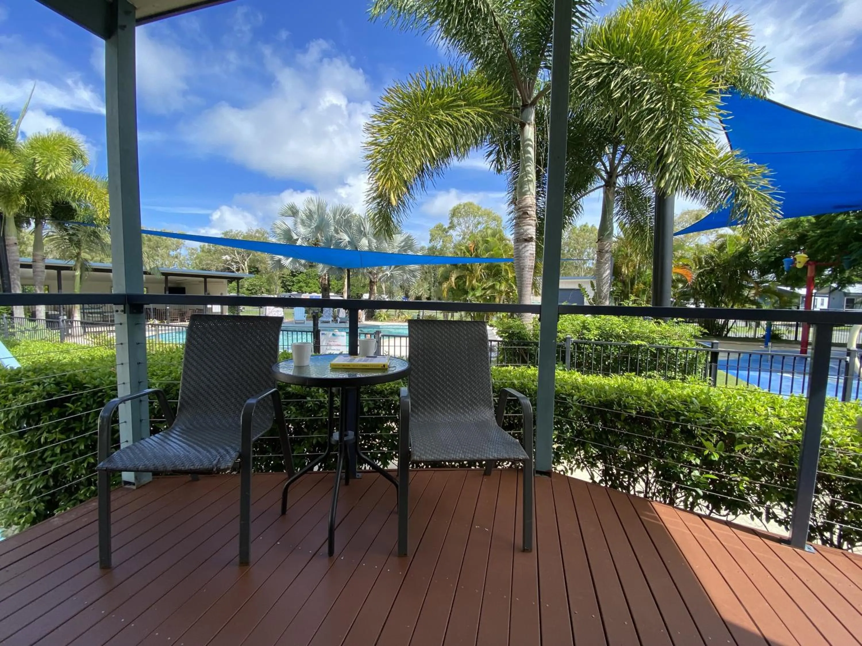 Patio in BIG4 Mackay Blacks Beach Holiday Park