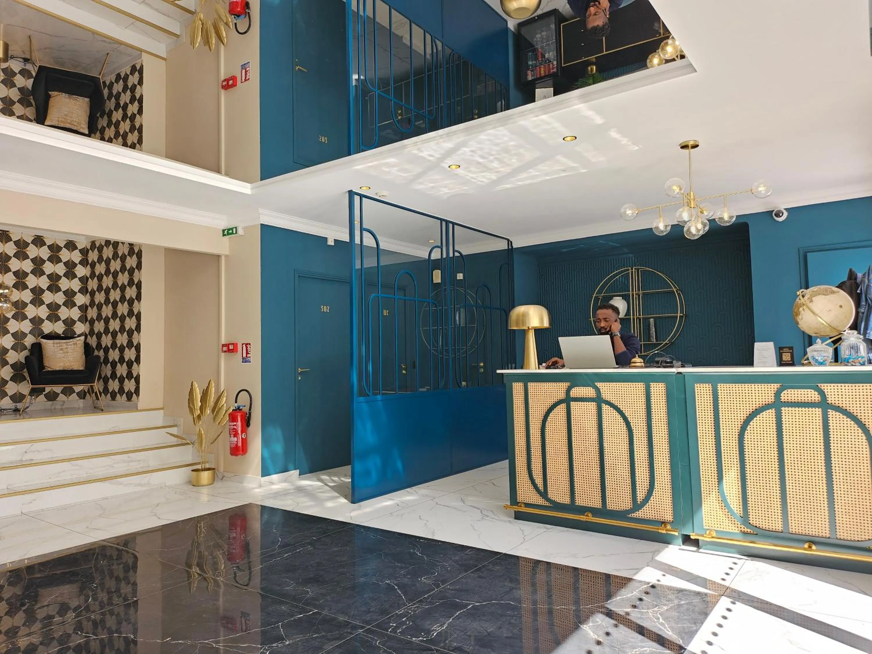 Lobby or reception in La Caravelle