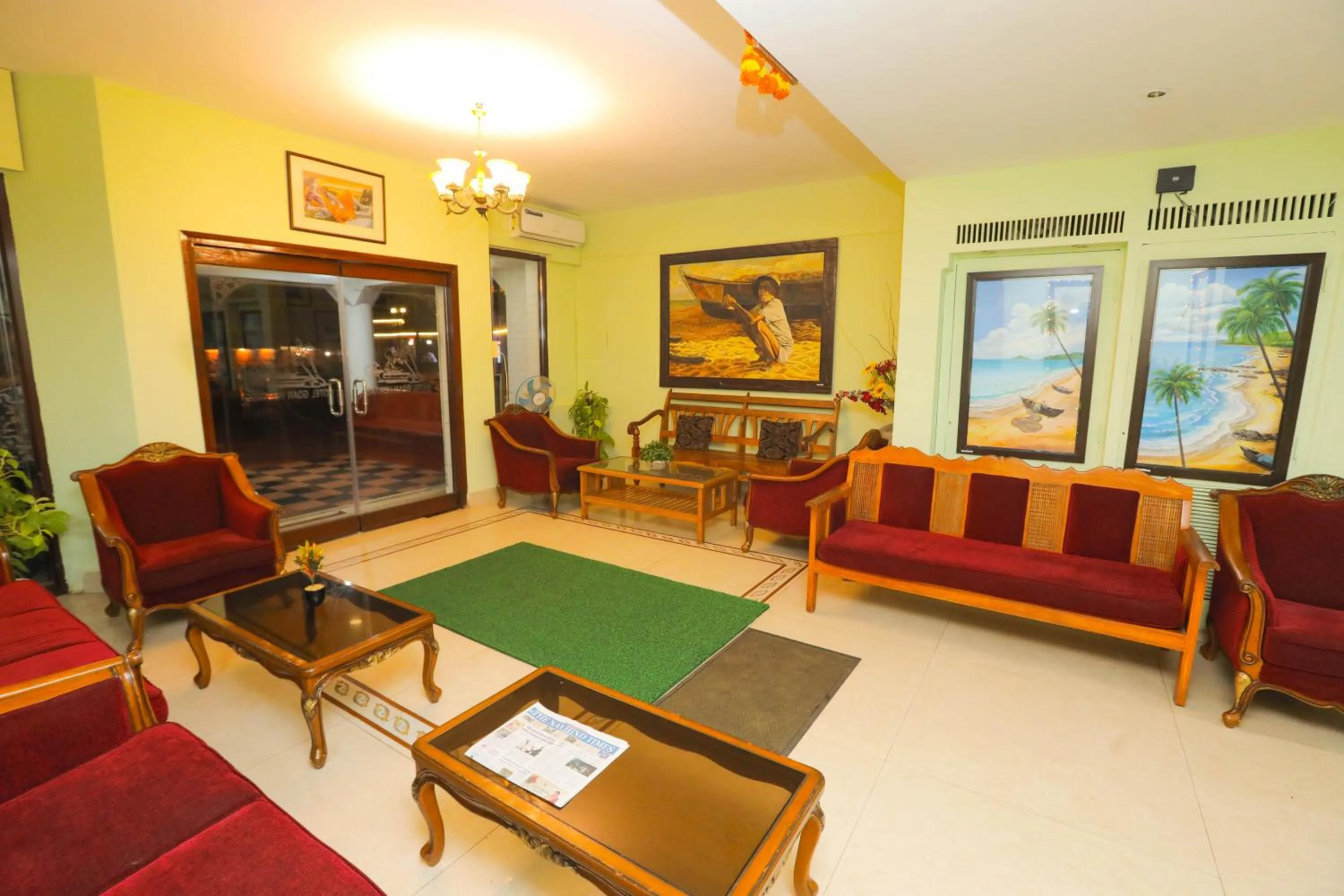 Lobby or reception in Hotel Goan Heritage
