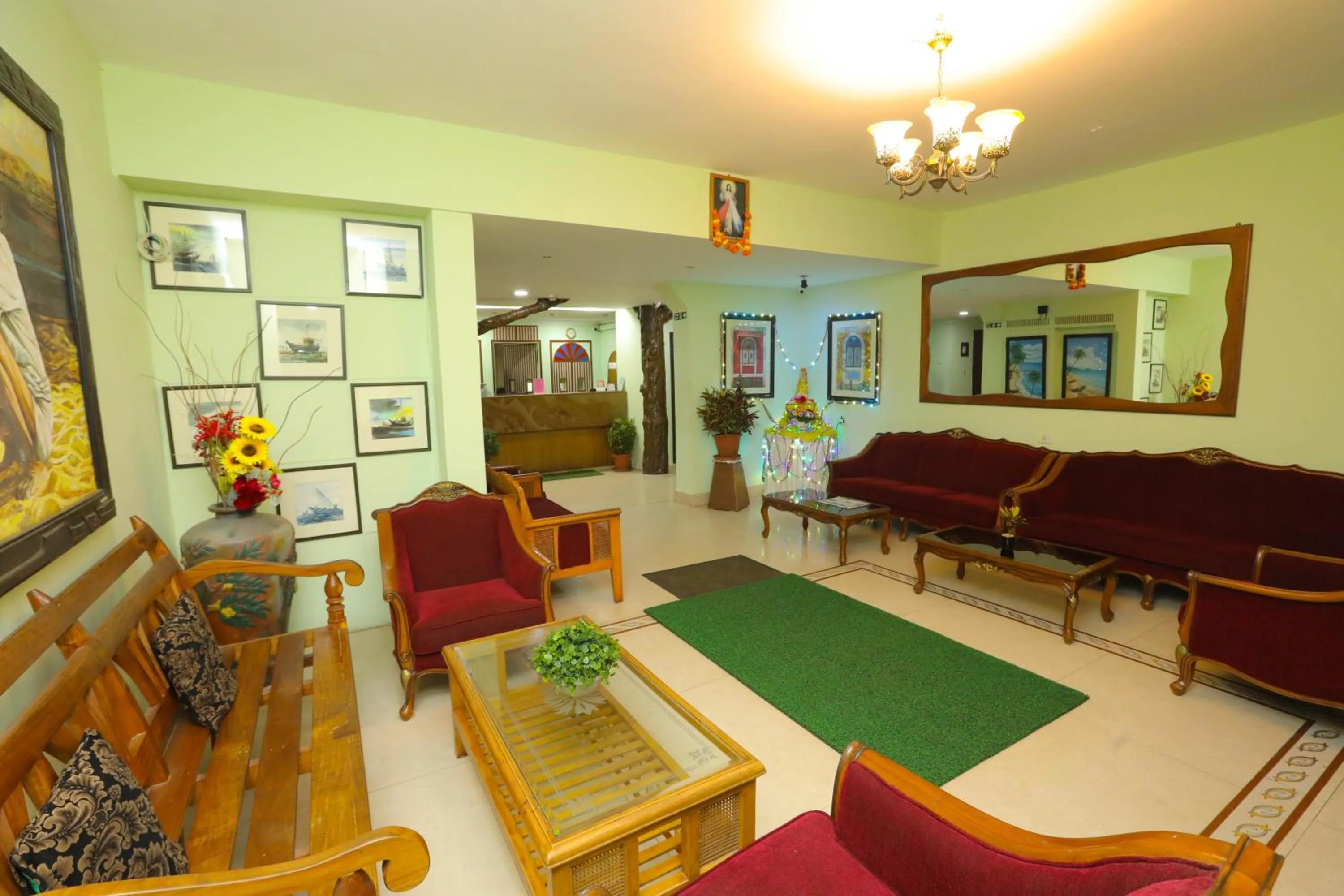 Lobby or reception in Hotel Goan Heritage
