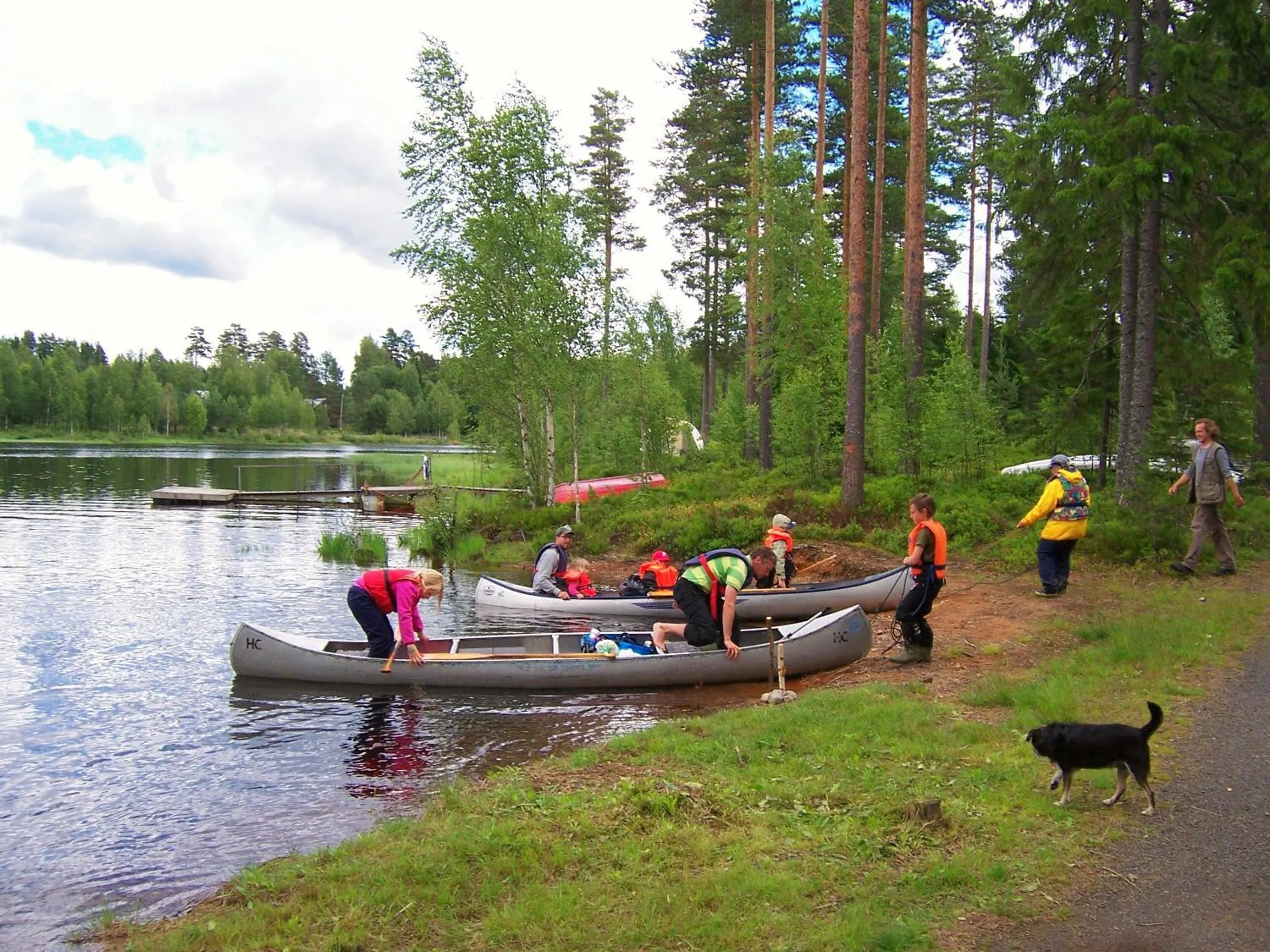 Canoeing in Nya Skogsgården Hostel