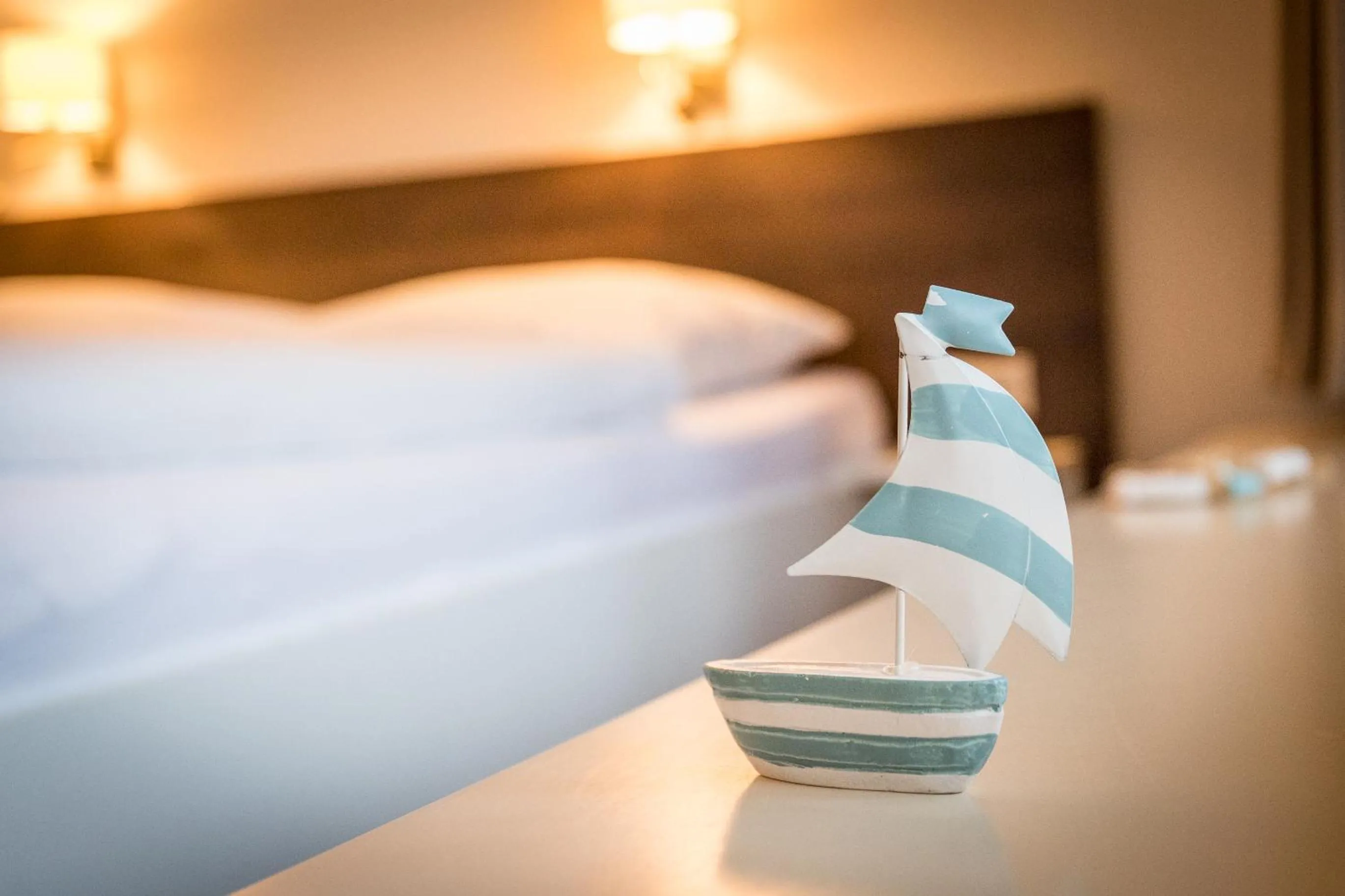 Decorative detail, Bed in Mingers Hotel