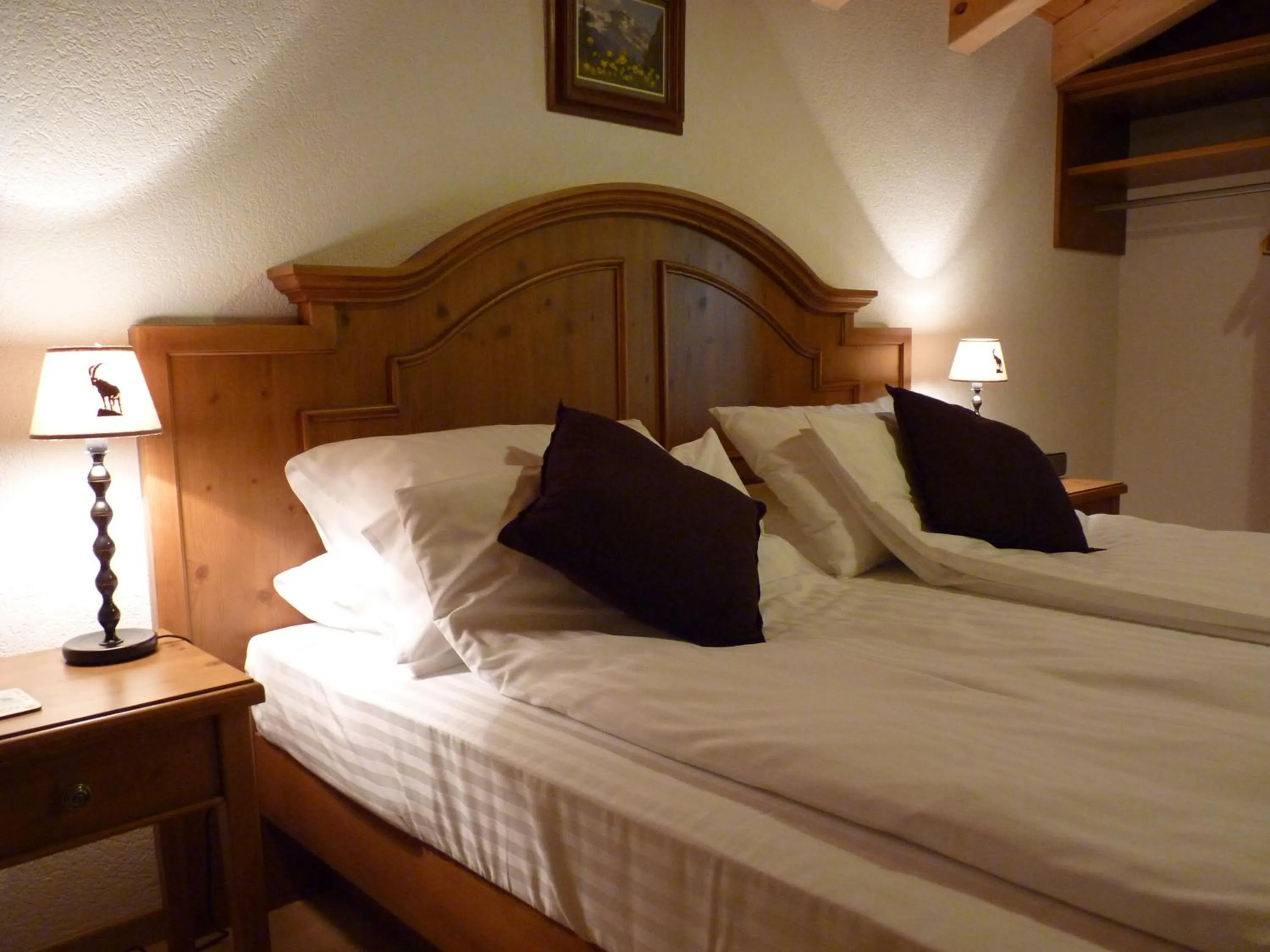 Bed in Chalet des Alpes