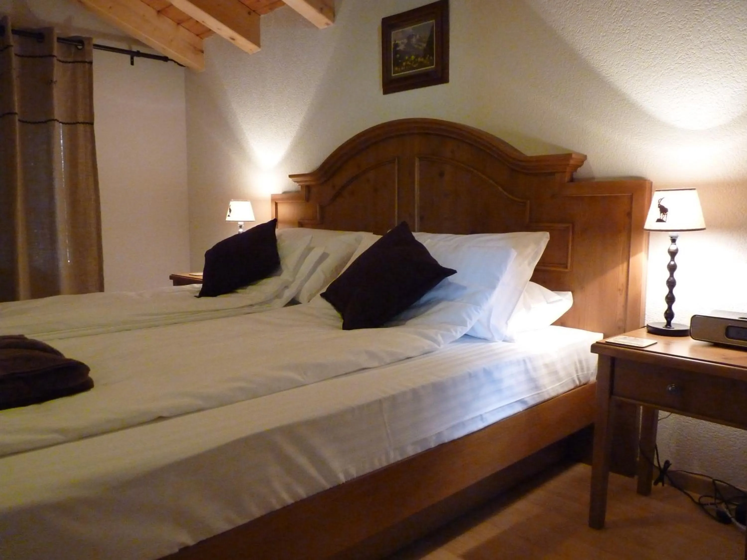 Bed in Chalet des Alpes