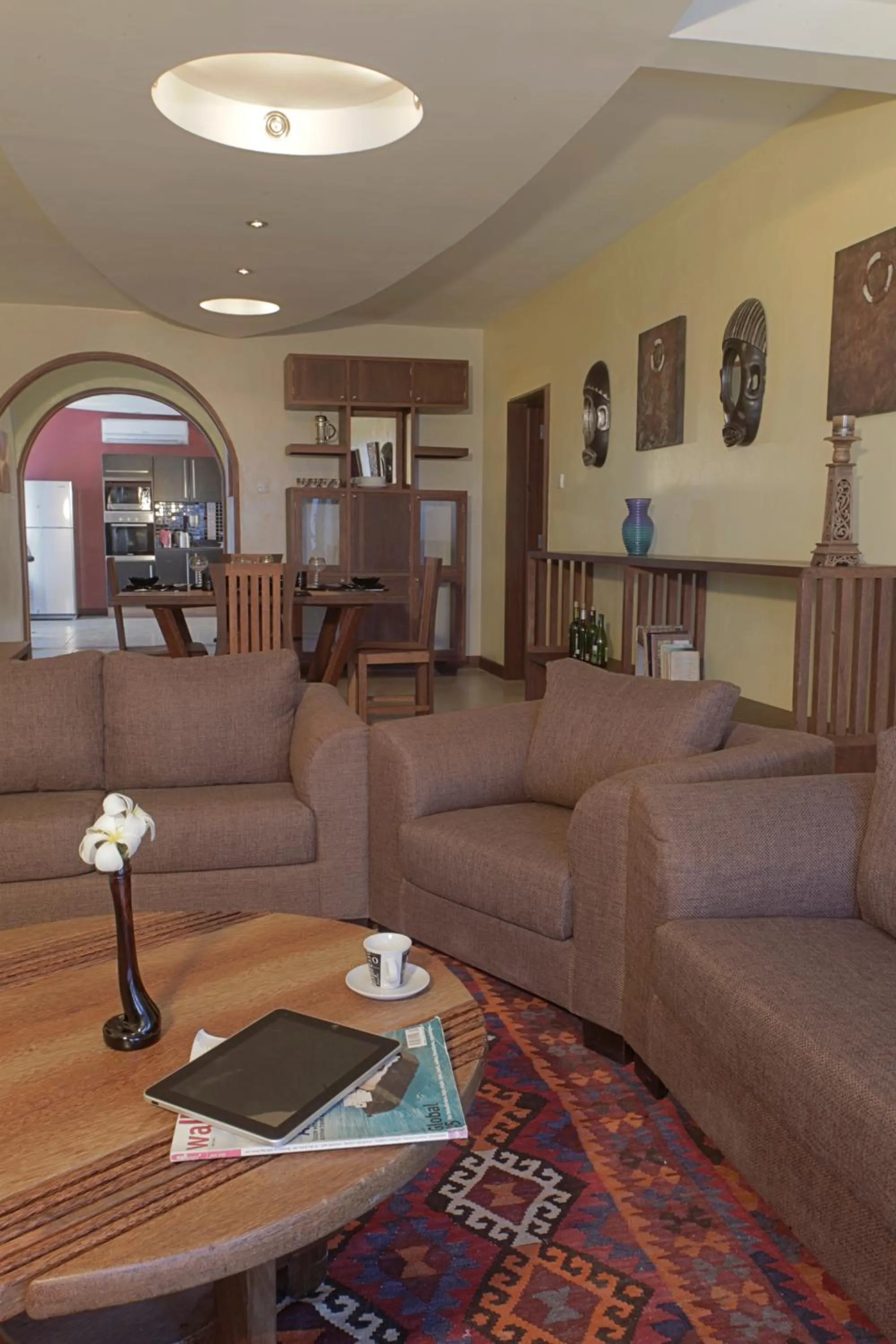 Living room in Cowrie Shell Beach Apartments Official