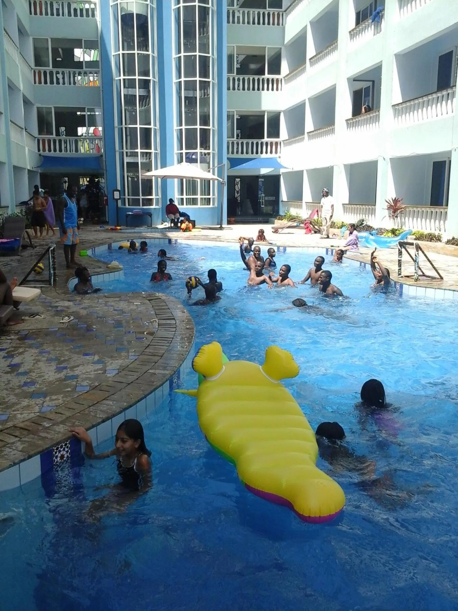Swimming pool in Cowrie Shell Beach Apartments Official