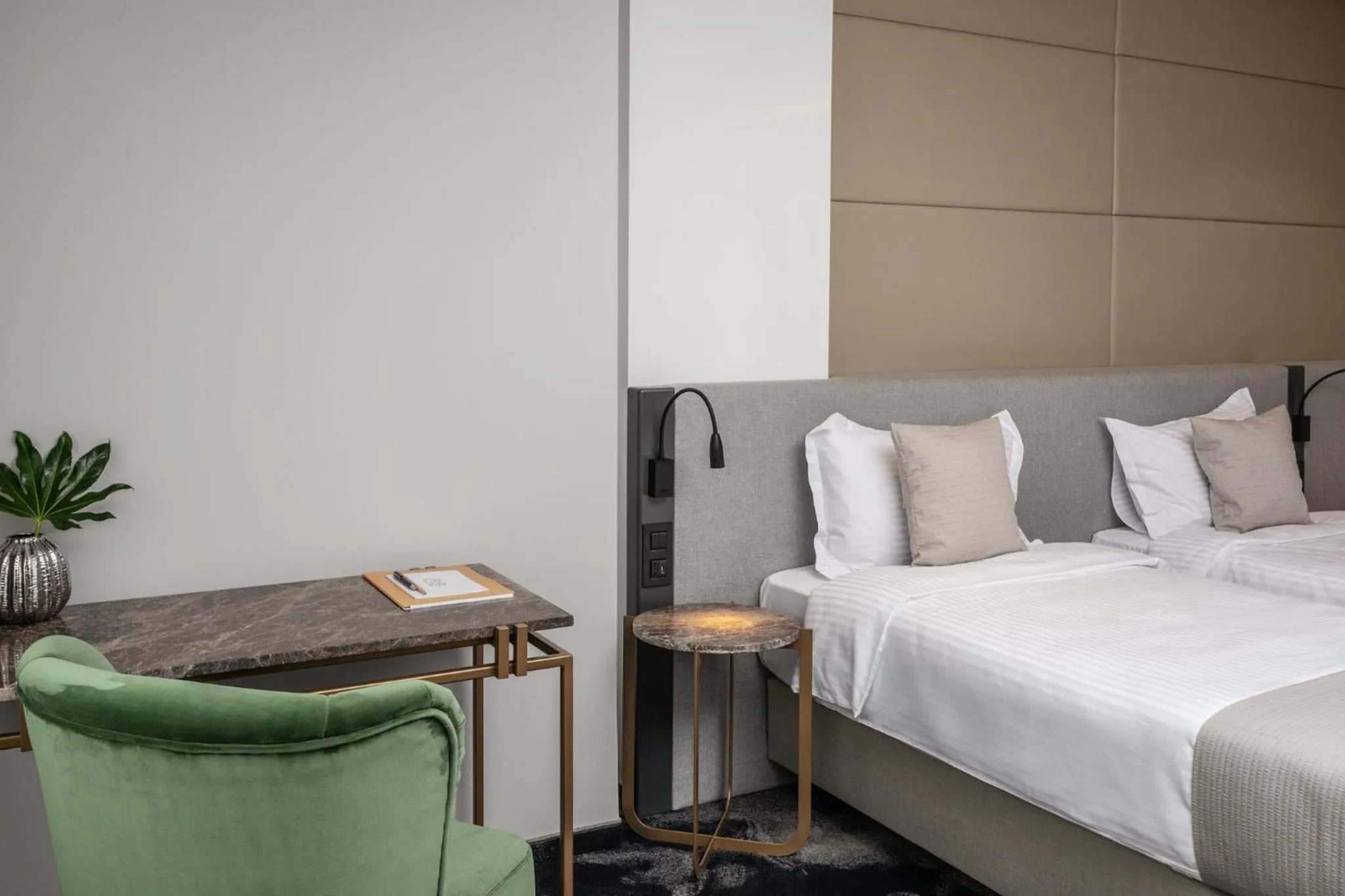 Bed in Hotel River Park