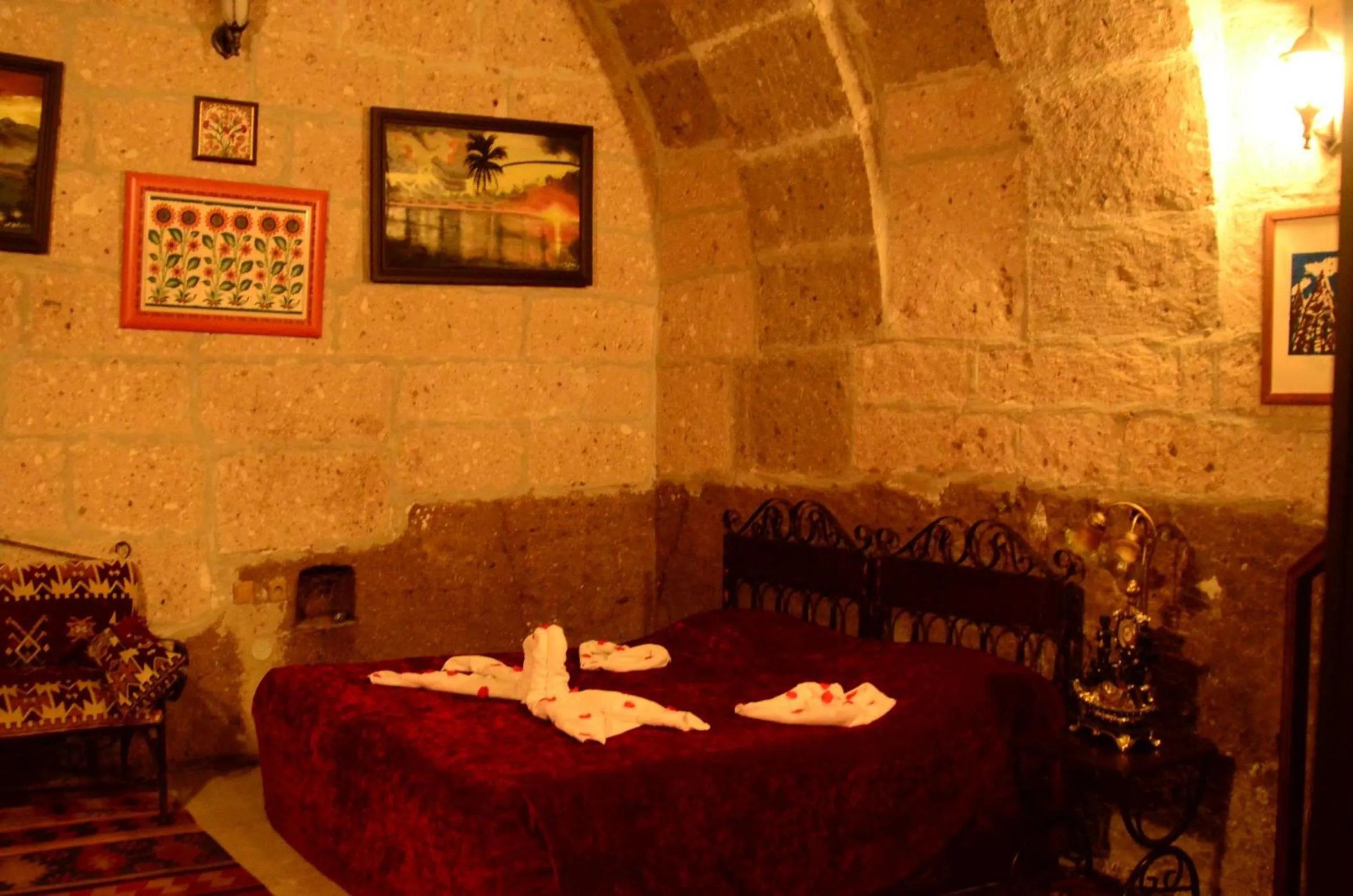 Bed in Kapadokya Ihlara Konakları Otel Akinci Konagi