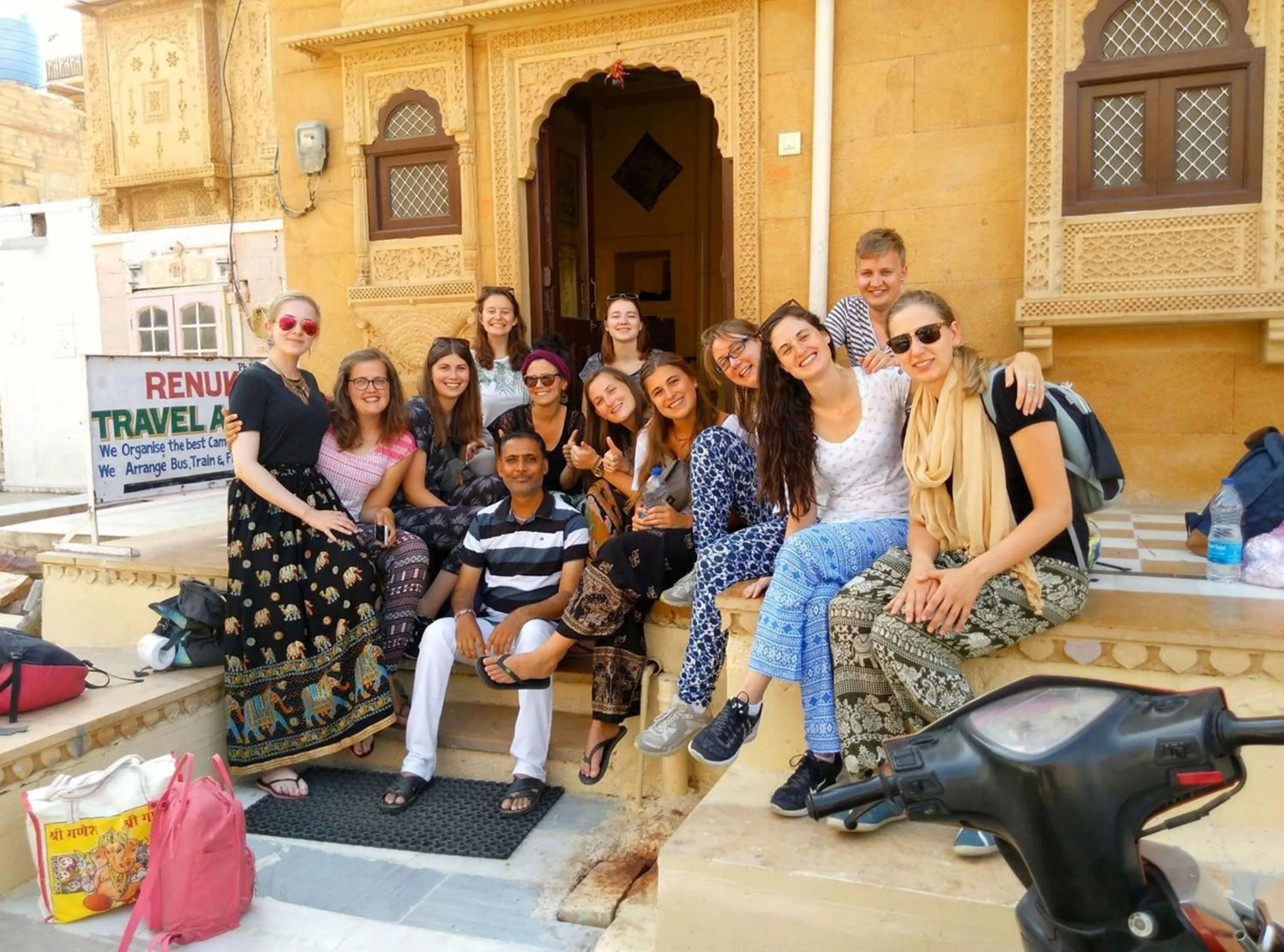 group of guests in Ratan Hostel