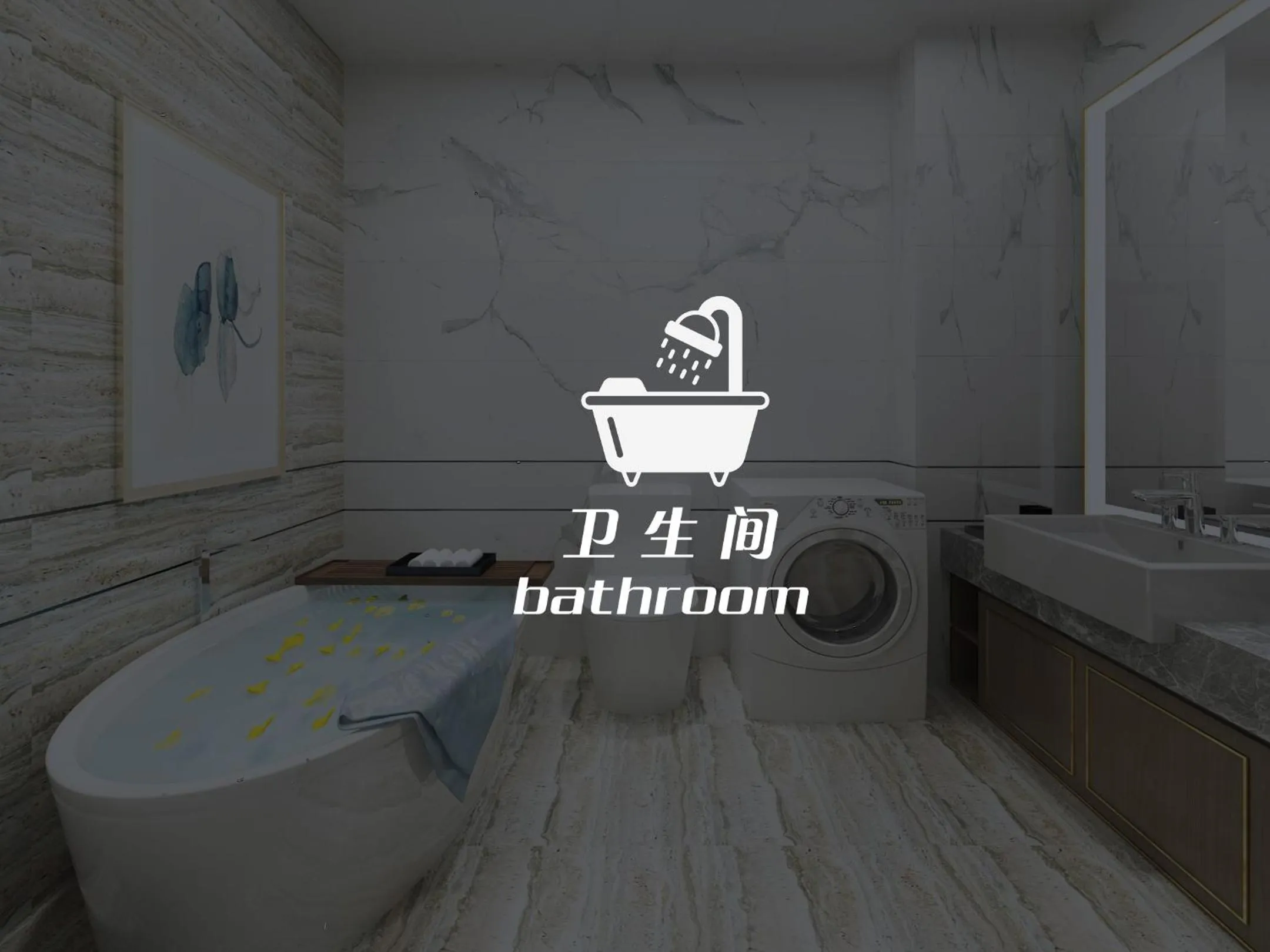 Bathroom in Blossom Sathon Condo