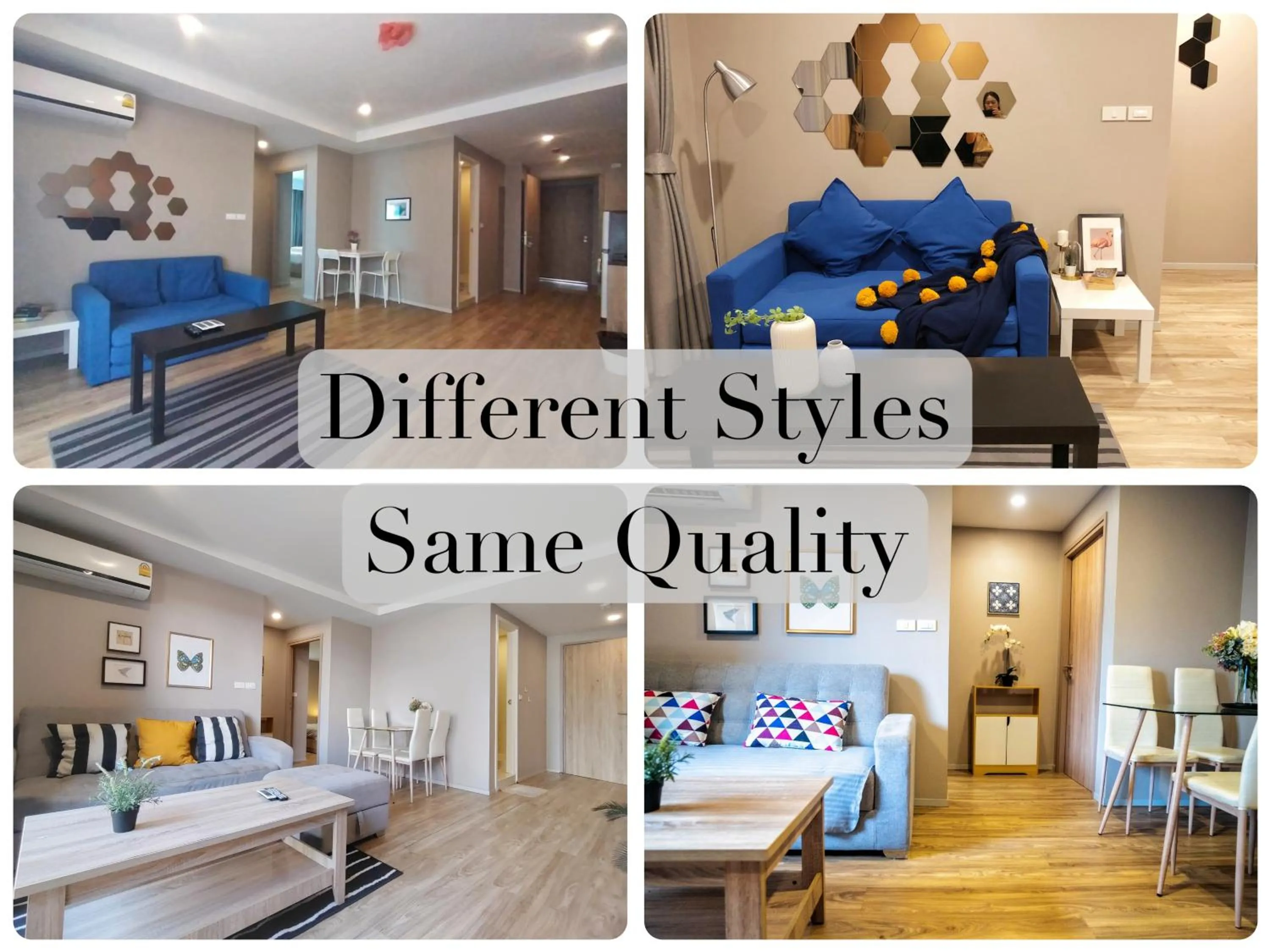 Photo of the whole room, Bed in Blossom Sathon Condo