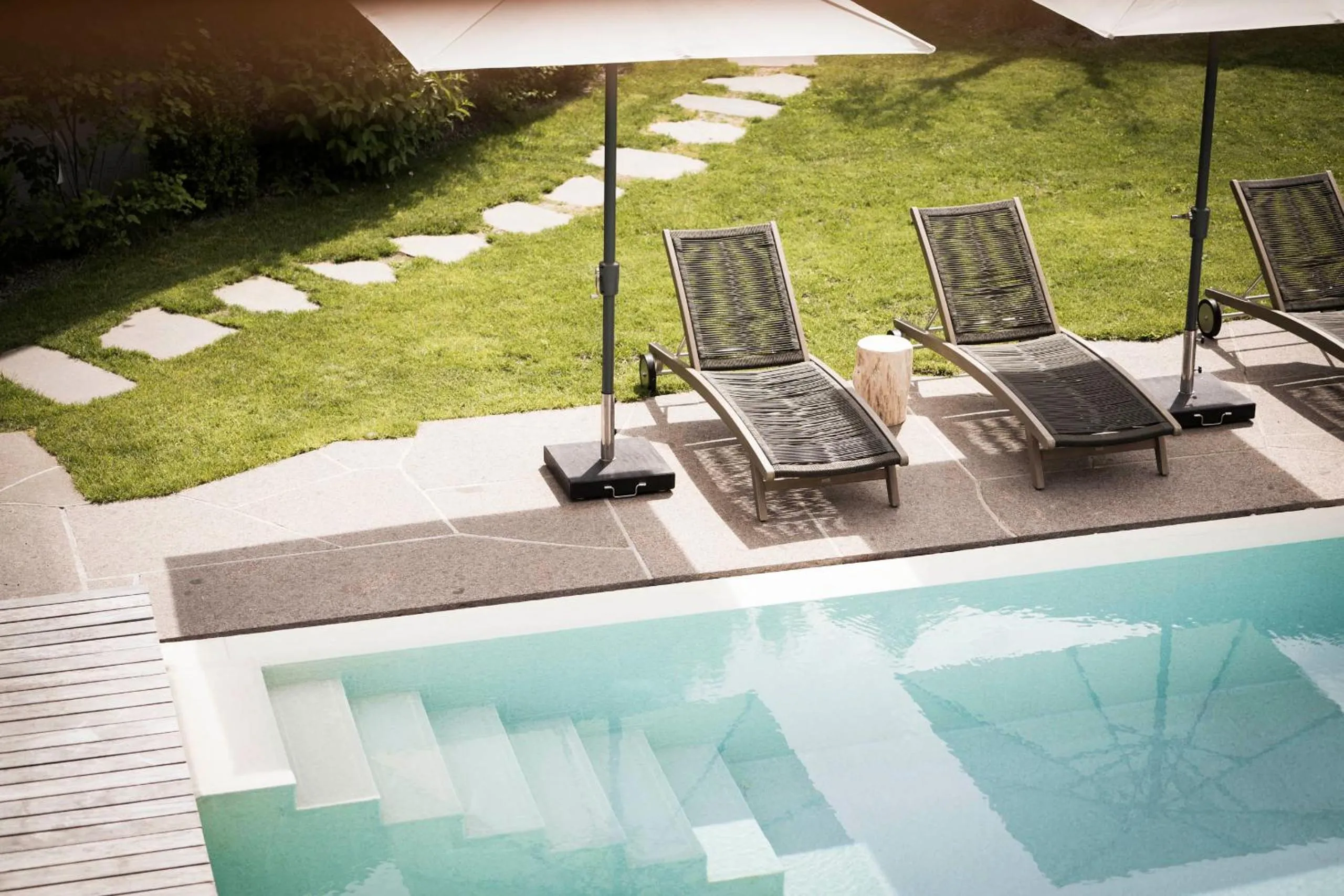 Garden in Presulis Hideaway Apartments & Restaurant