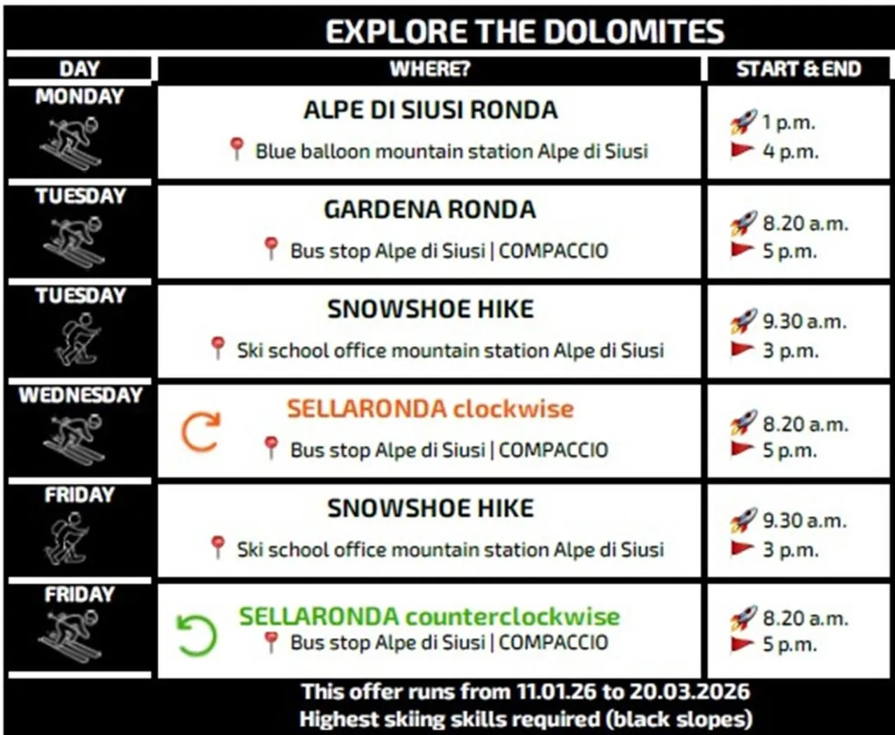 Ski School in Presulis Hideaway Apartments & Restaurant