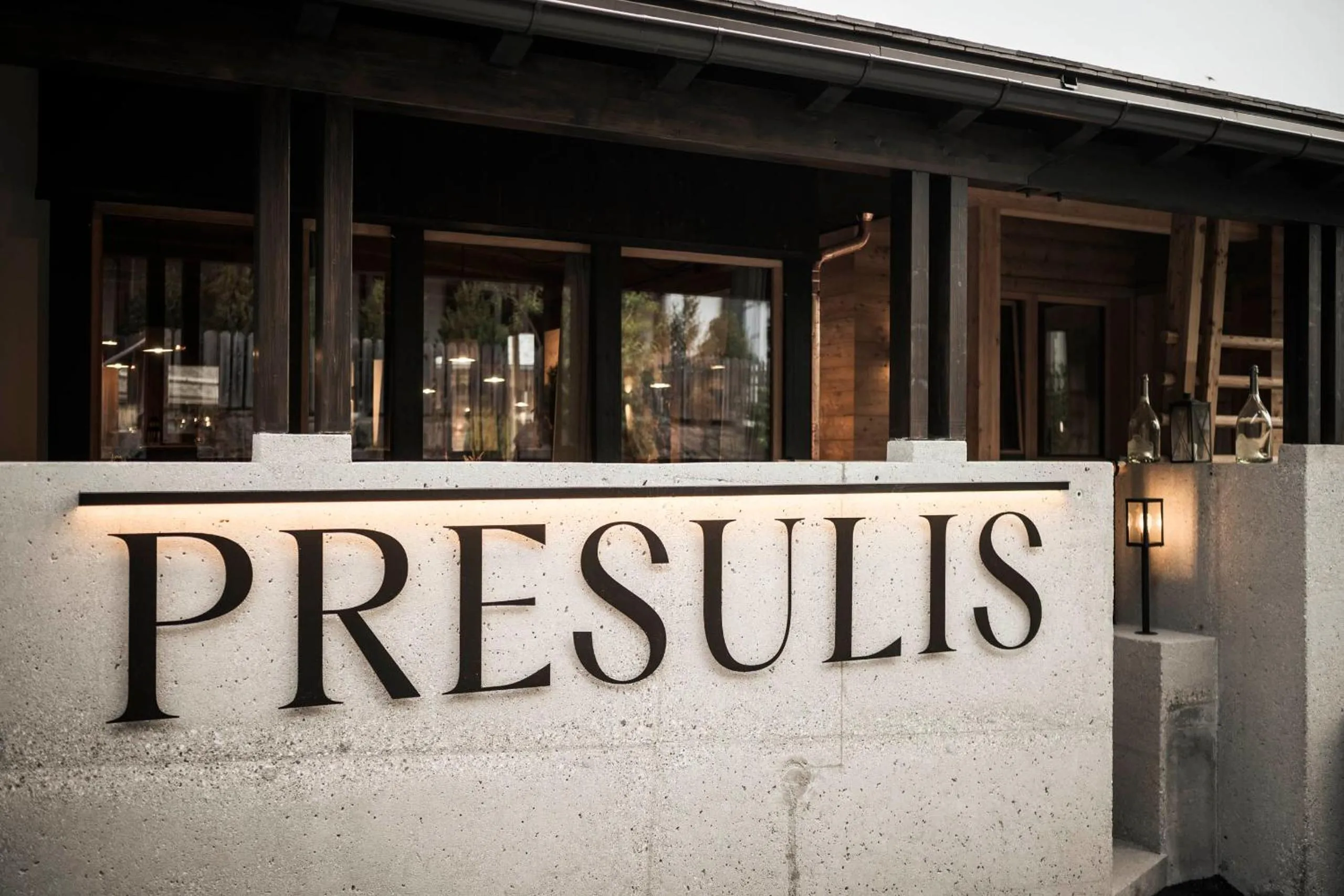 Property building in Presulis Hideaway Apartments & Restaurant