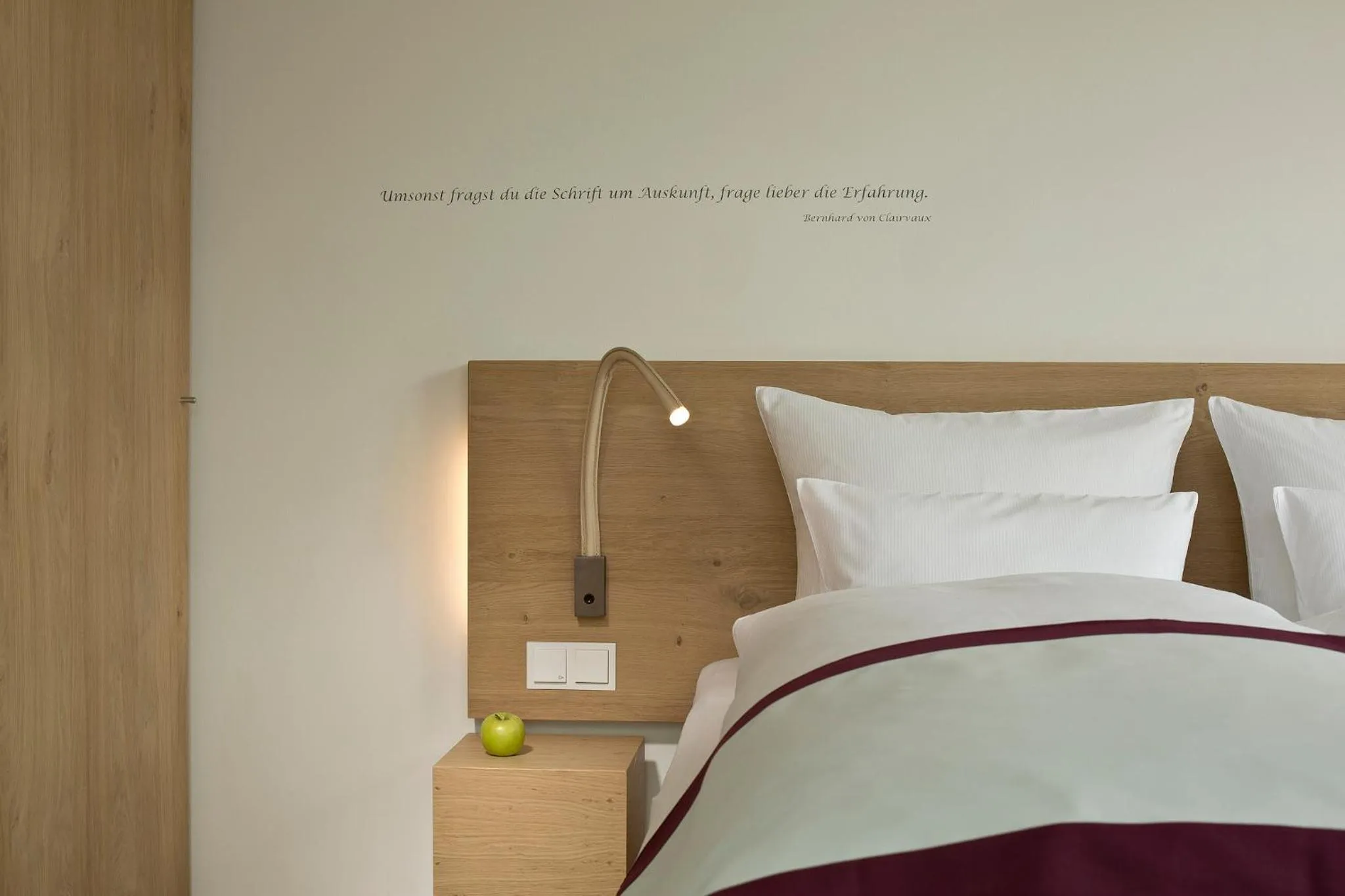 Decorative detail, Bed in Hotel Kloster Haydau