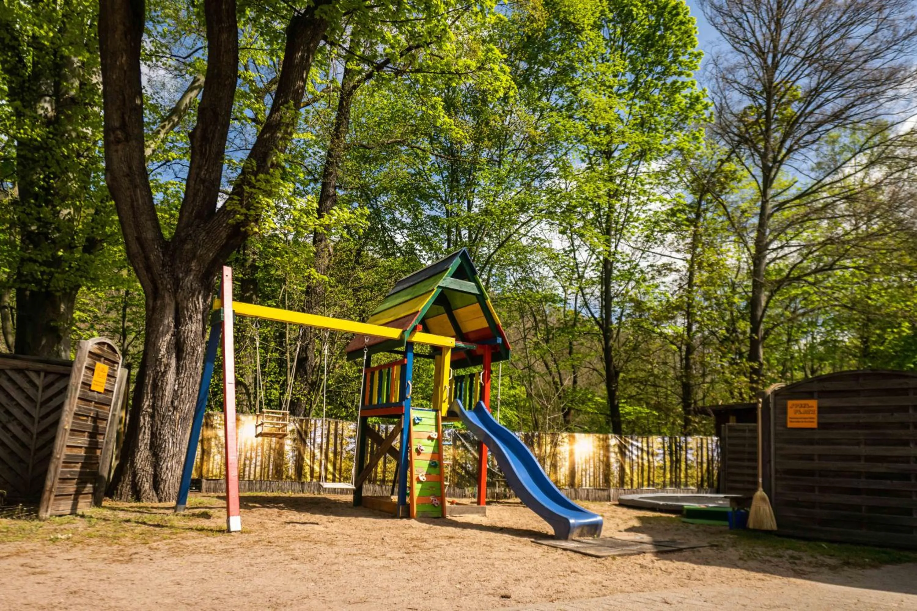 Children play ground in Historische Spitzgrundmühle