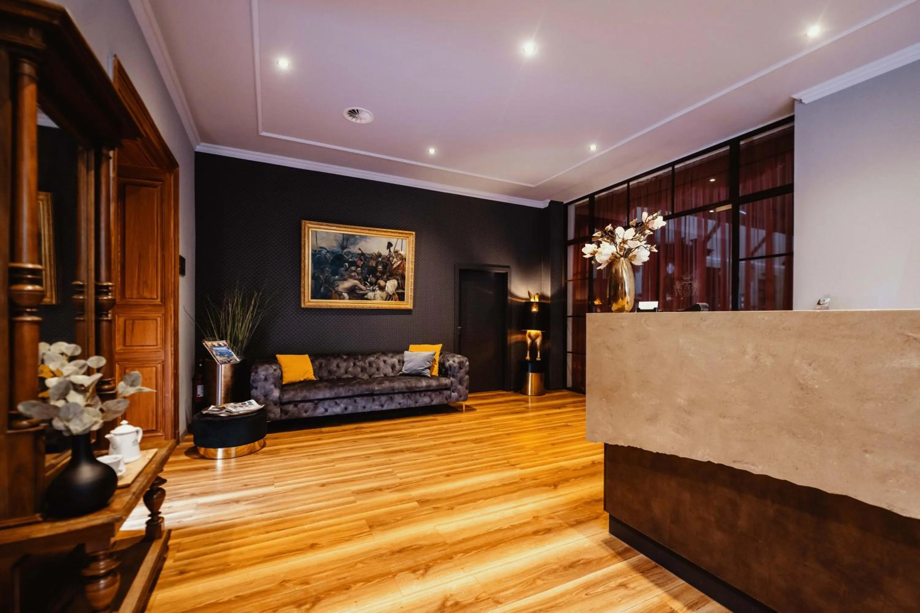 Lobby or reception in Historische Spitzgrundmühle