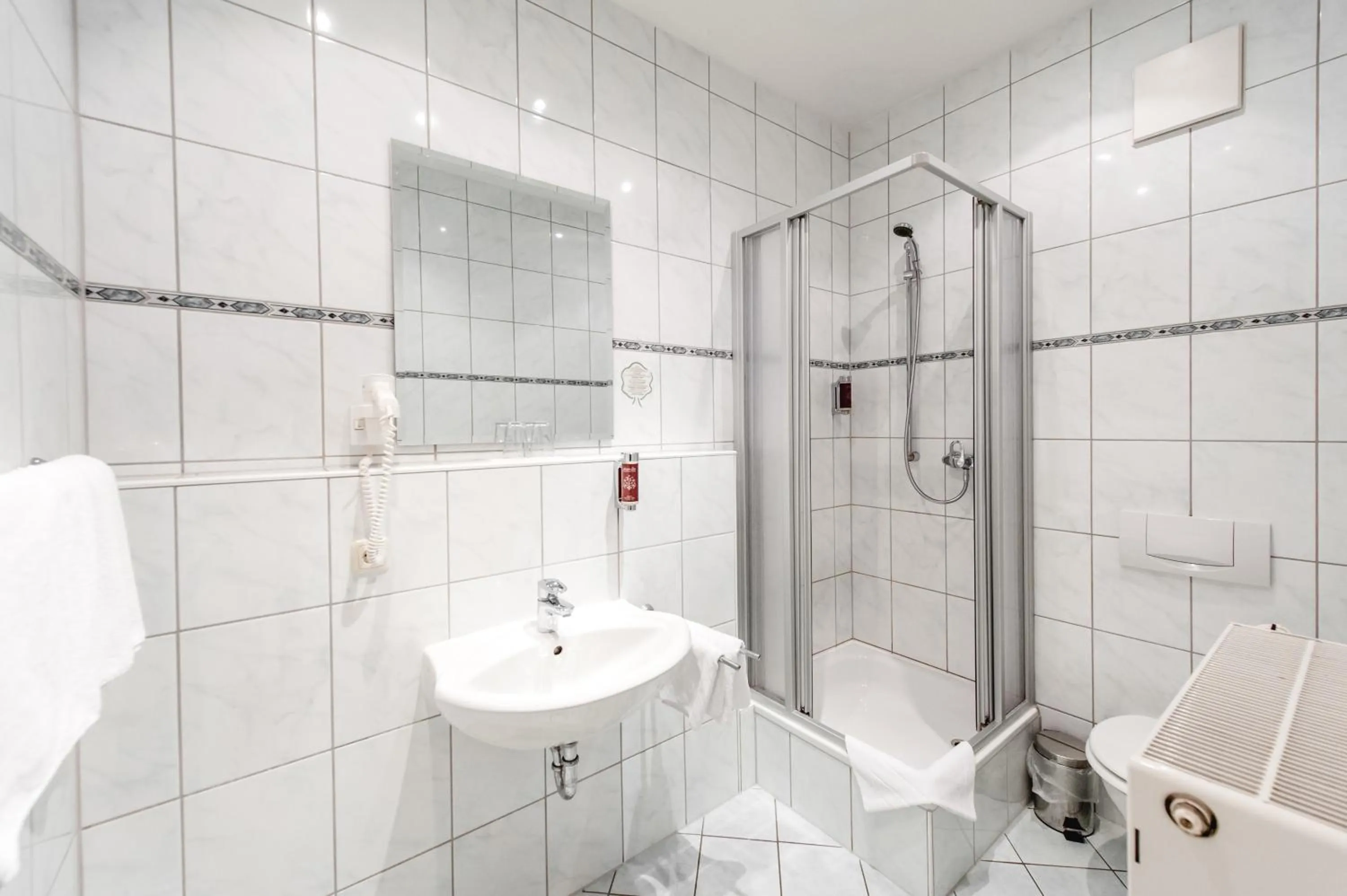 Shower in Historische Spitzgrundmühle