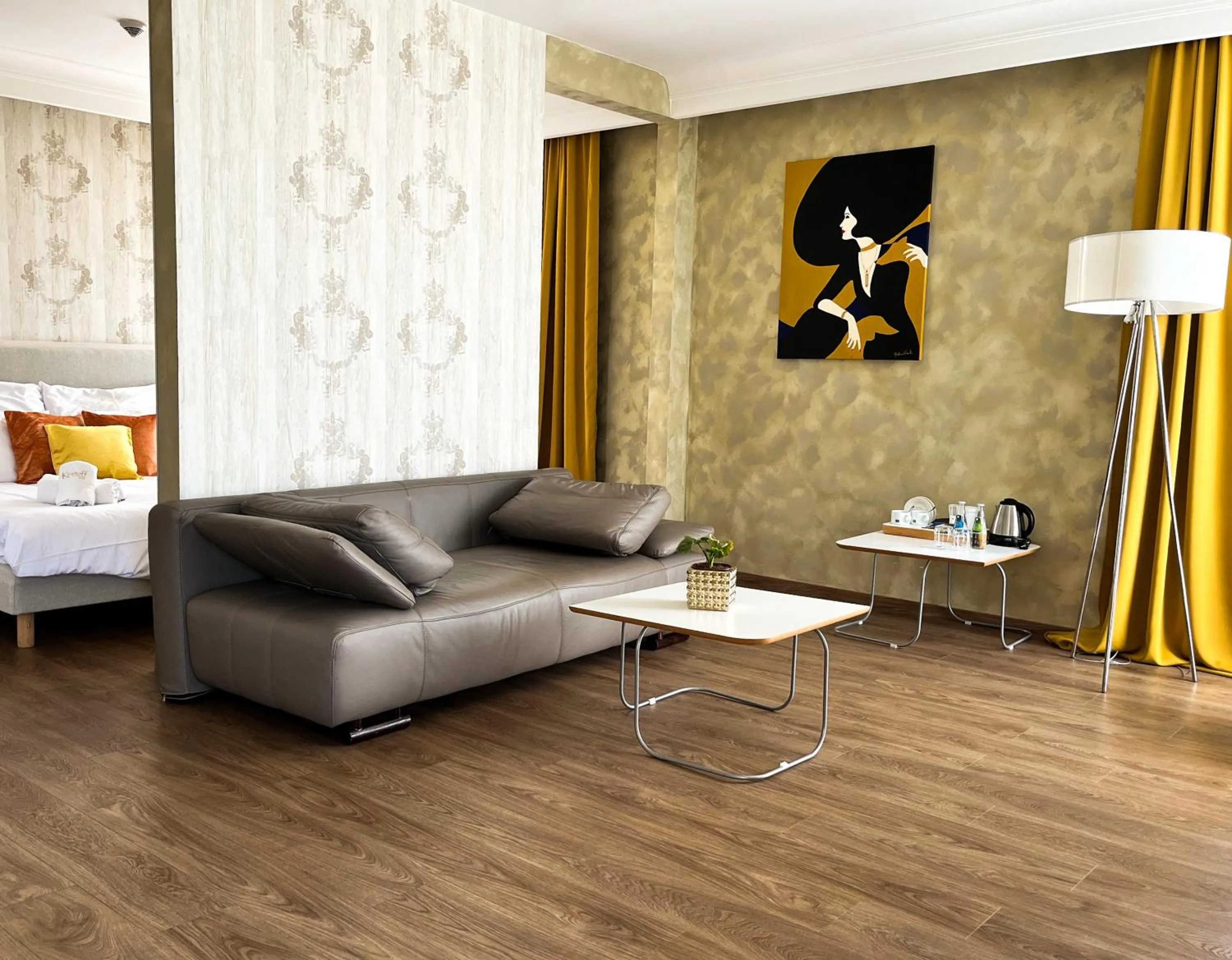 Bed in Hotel Kristoff