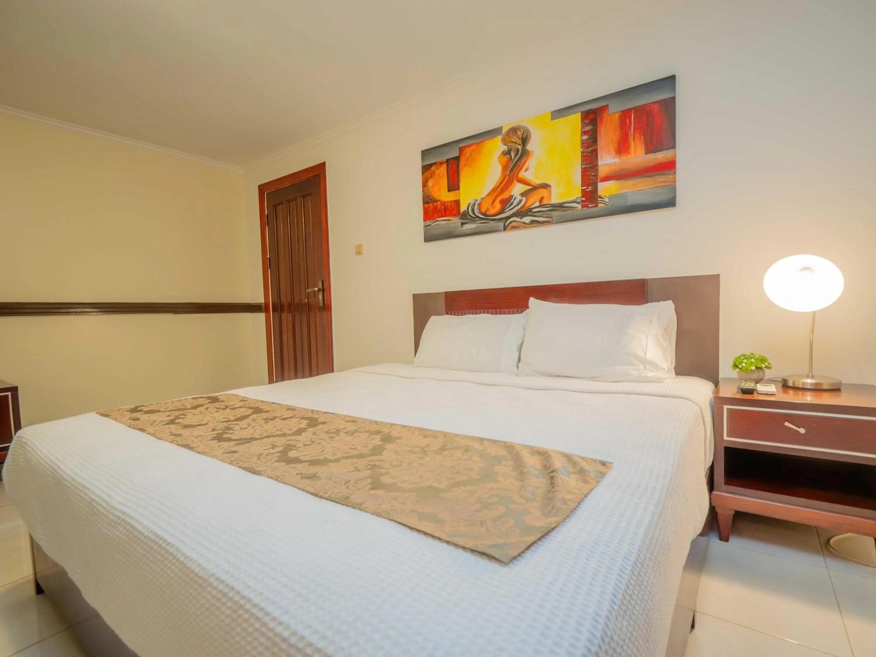 Bed in Hotel Palacio