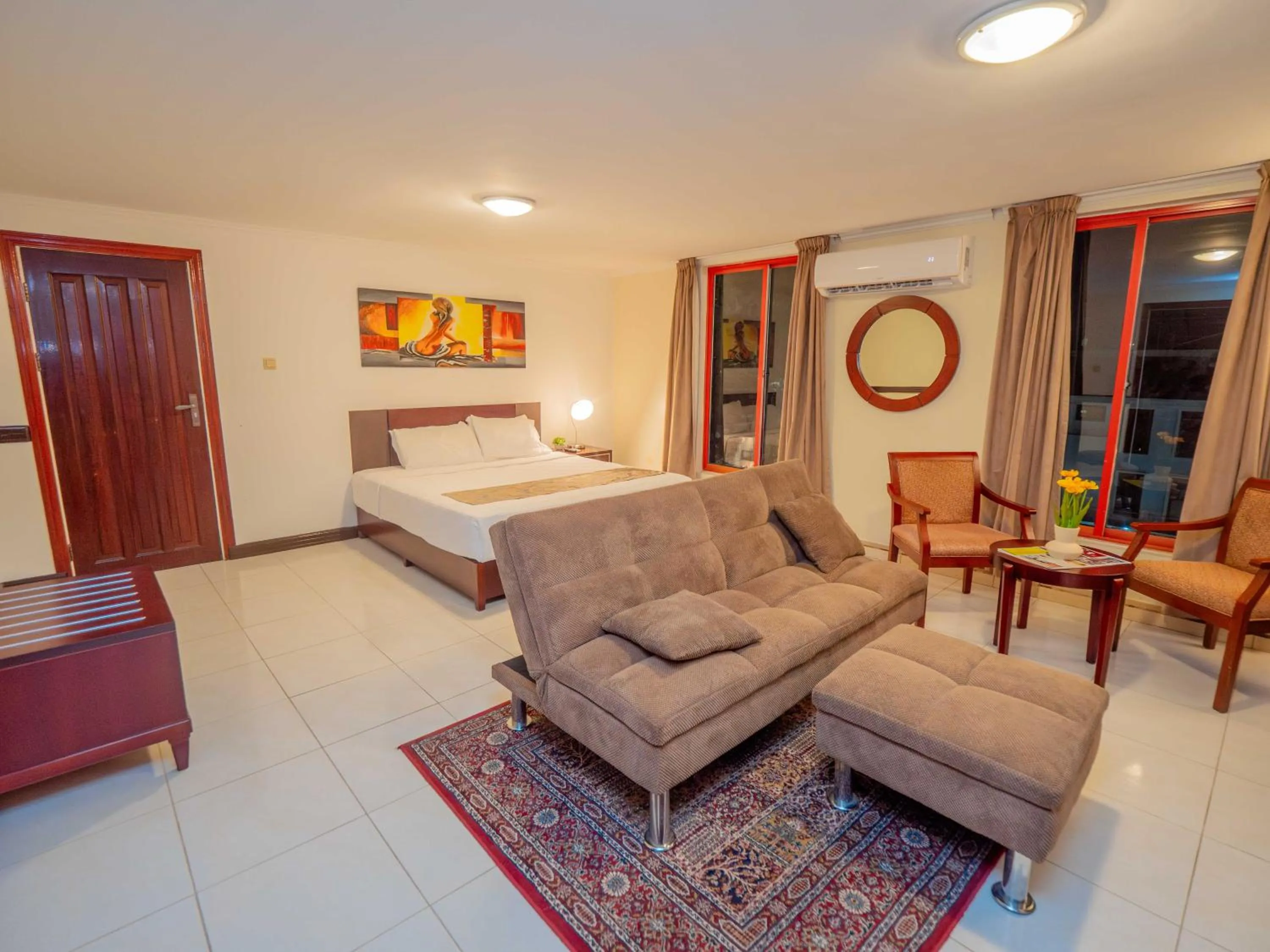 Bed in Hotel Palacio