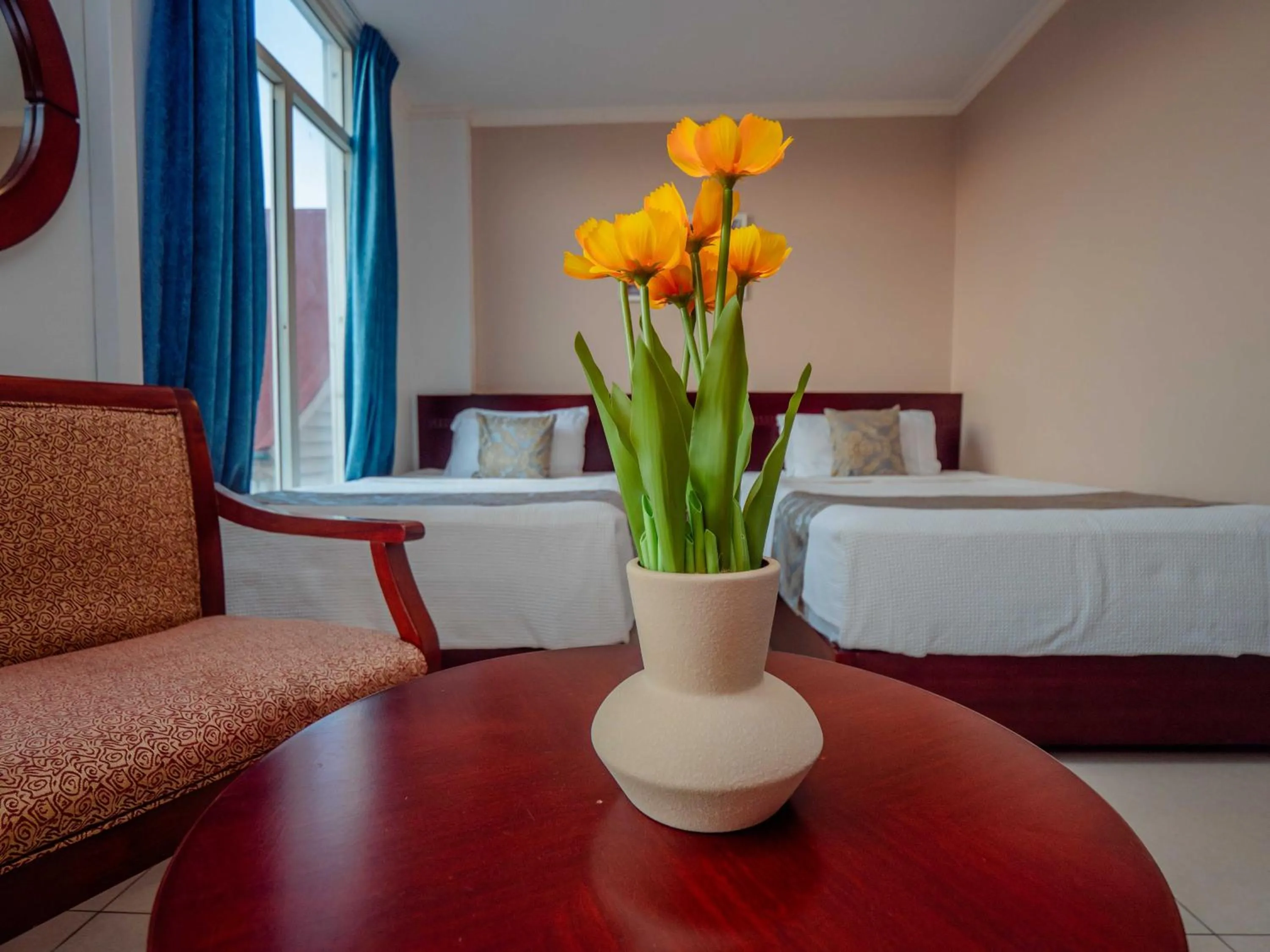 Bed in Hotel Palacio