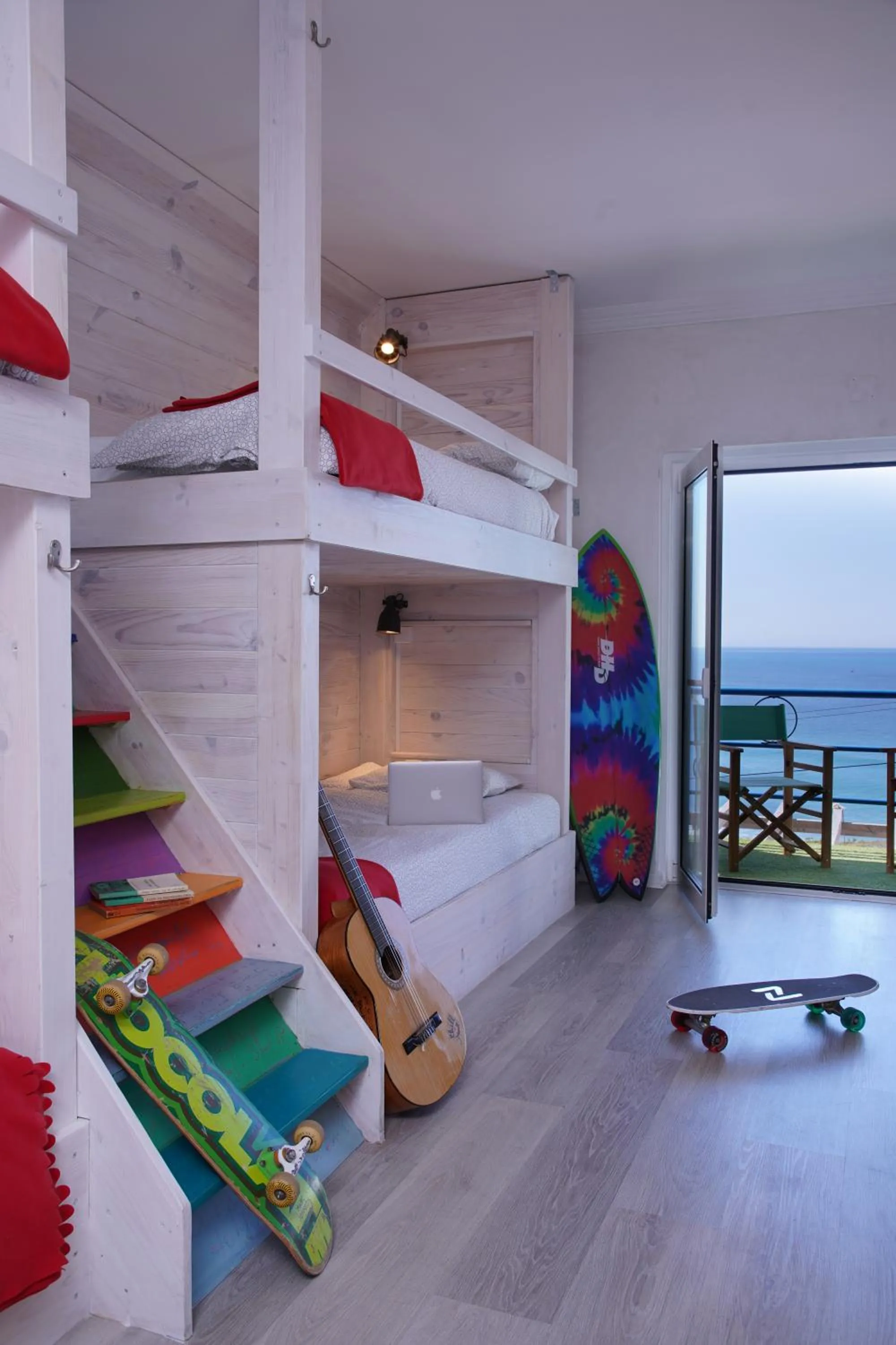 Bed in Chill in Ericeira Surf House