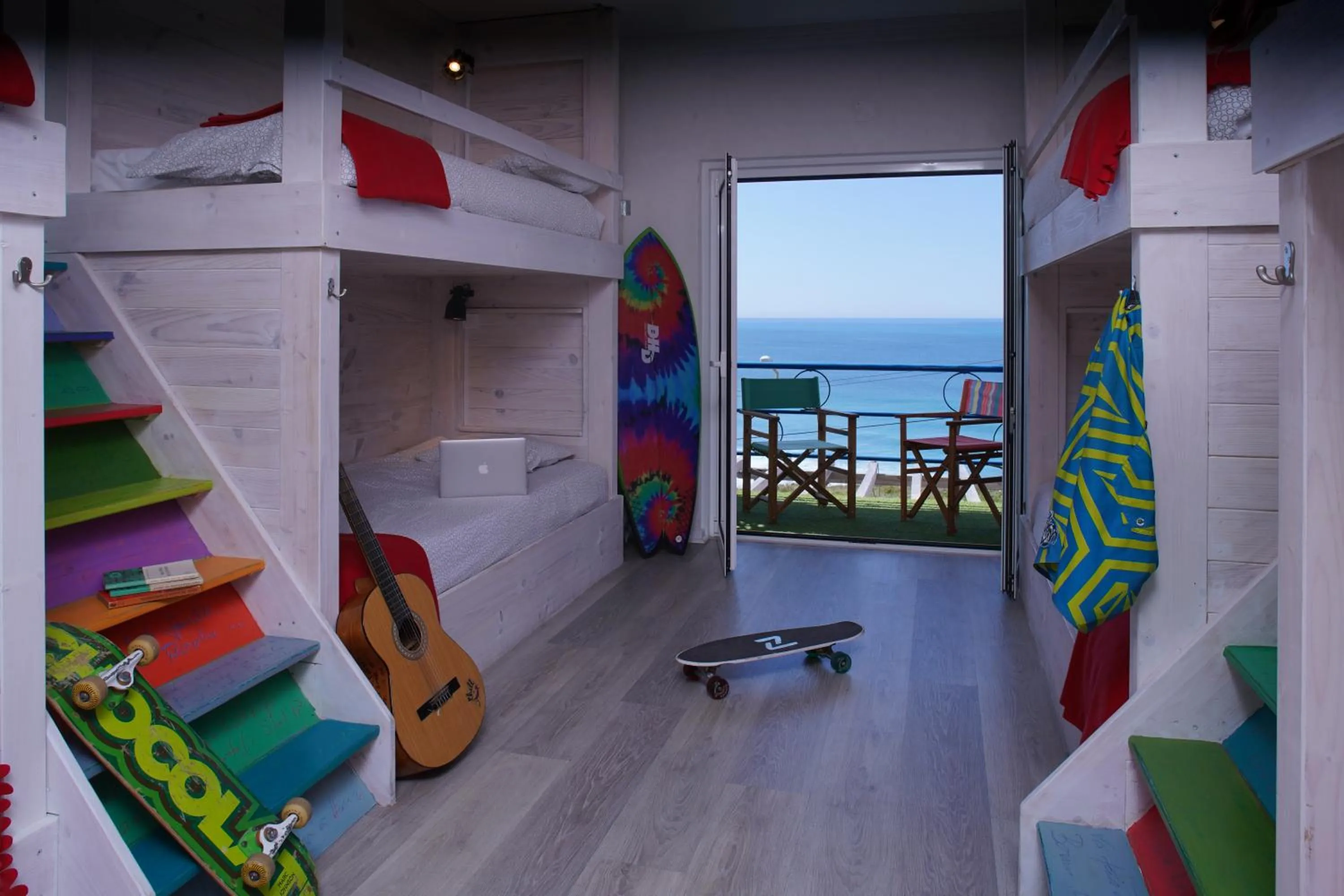 Bed in Chill in Ericeira Surf House