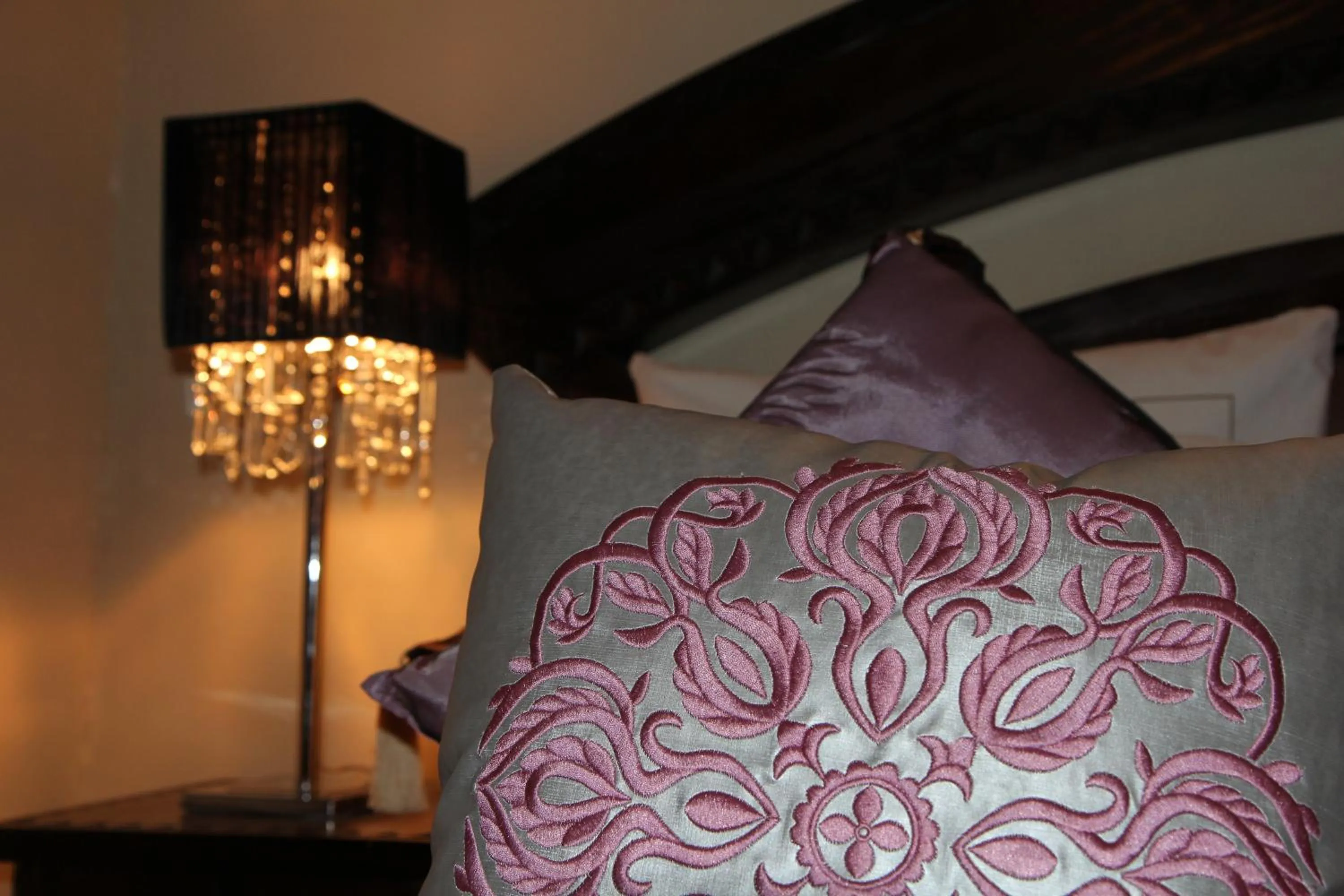 Decorative detail, Bed in Riad Terra Bahia