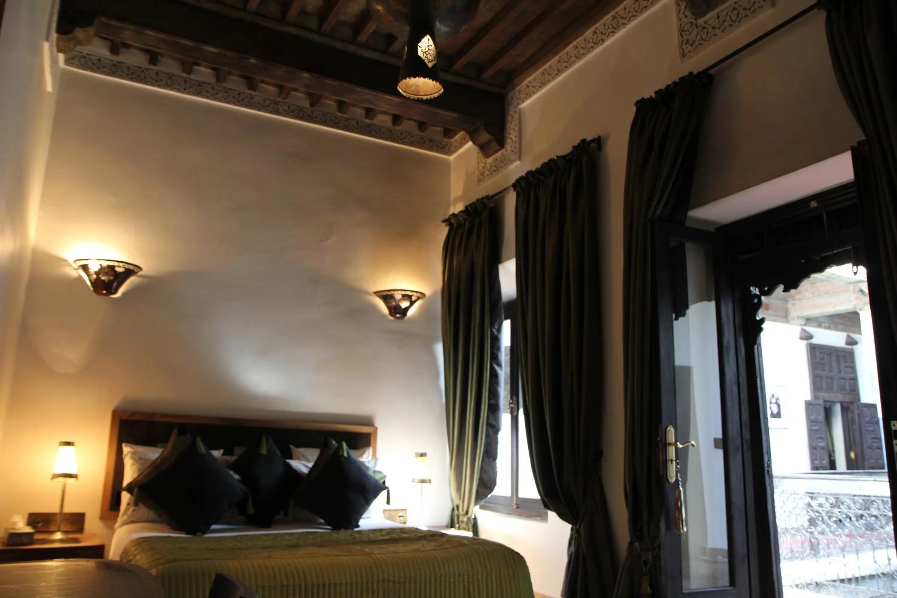 Decorative detail, Bed in Riad Terra Bahia