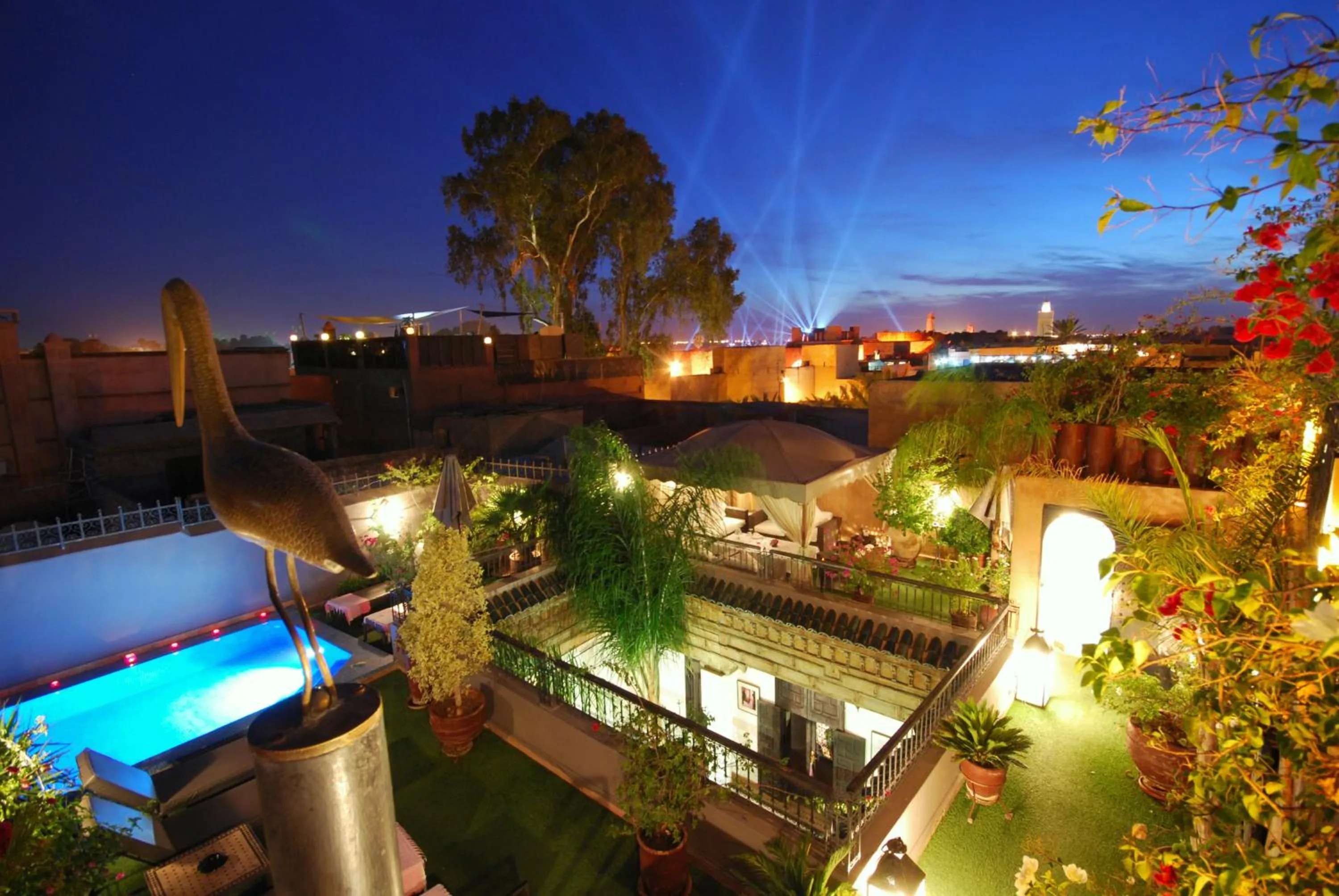 Pool view in Riad Terra Bahia
