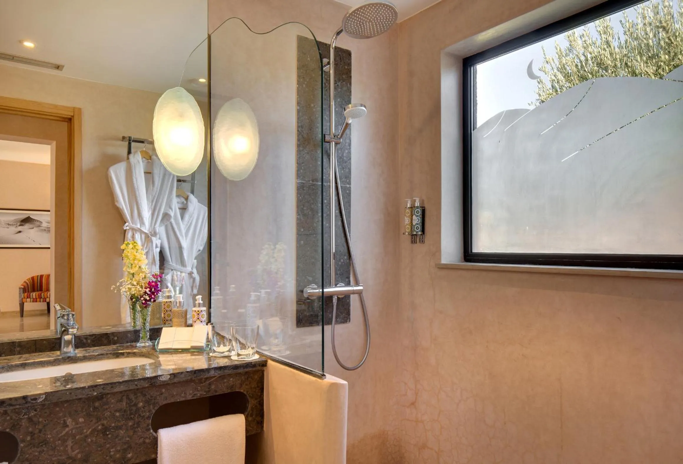 Bathroom in Oasis lodges