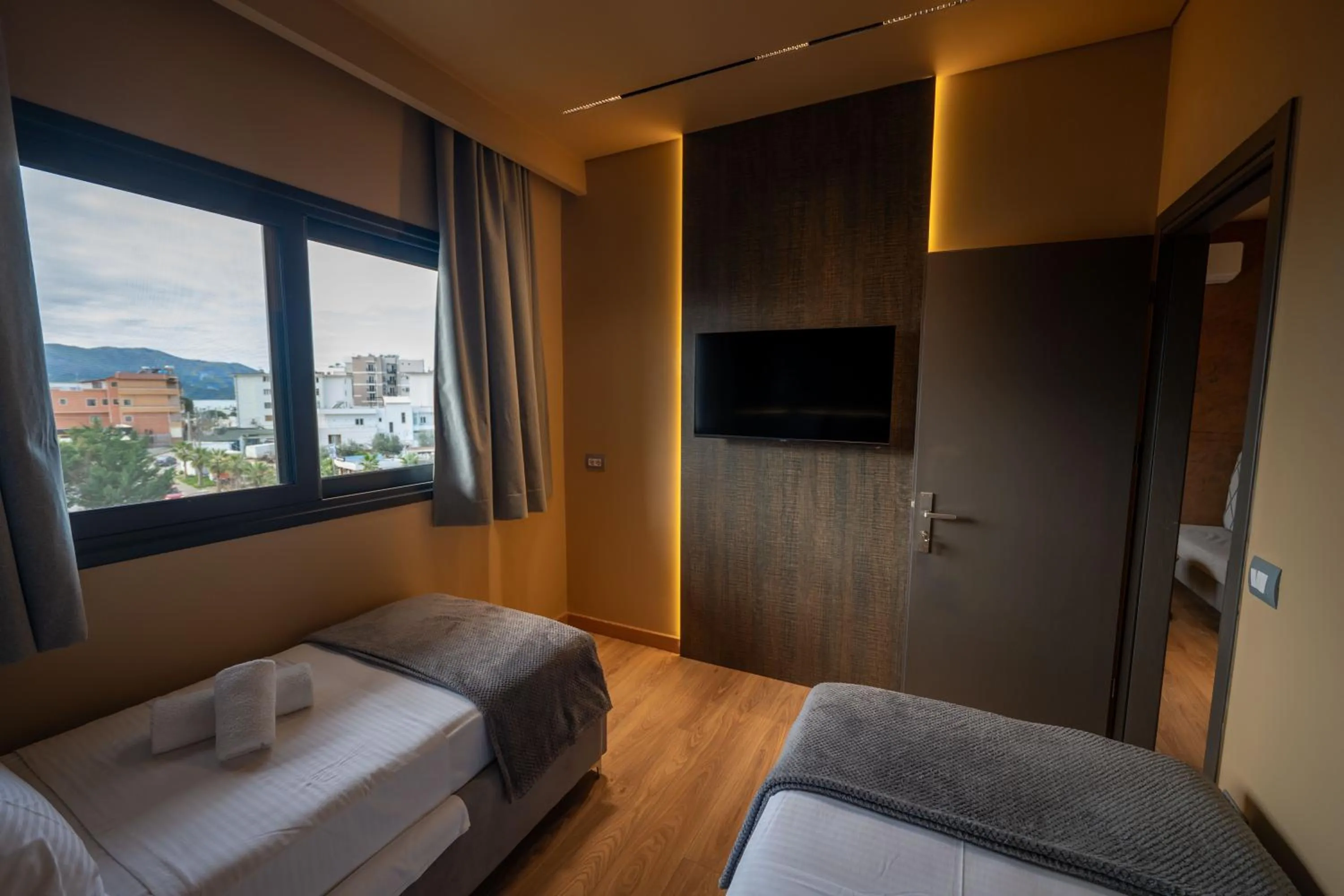 Bed in Hotel Piramida