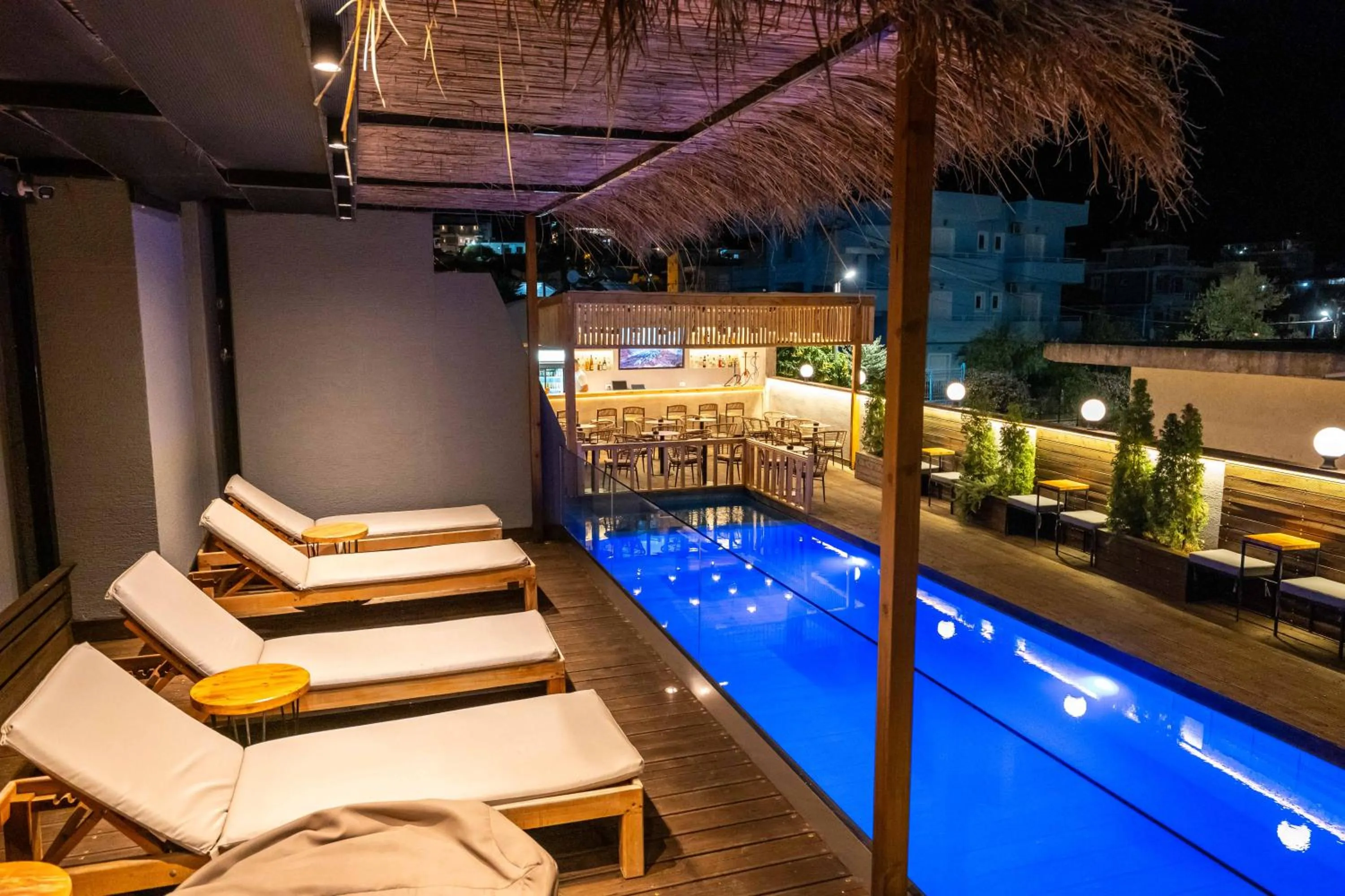 Patio in Hotel Piramida