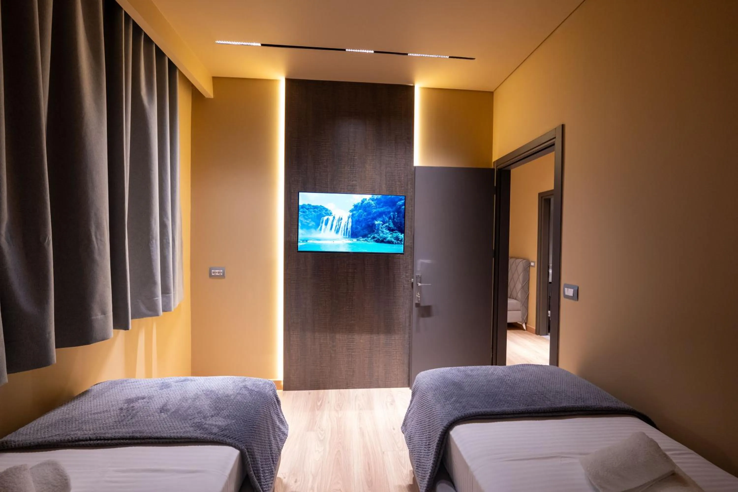 Bed in Hotel Piramida