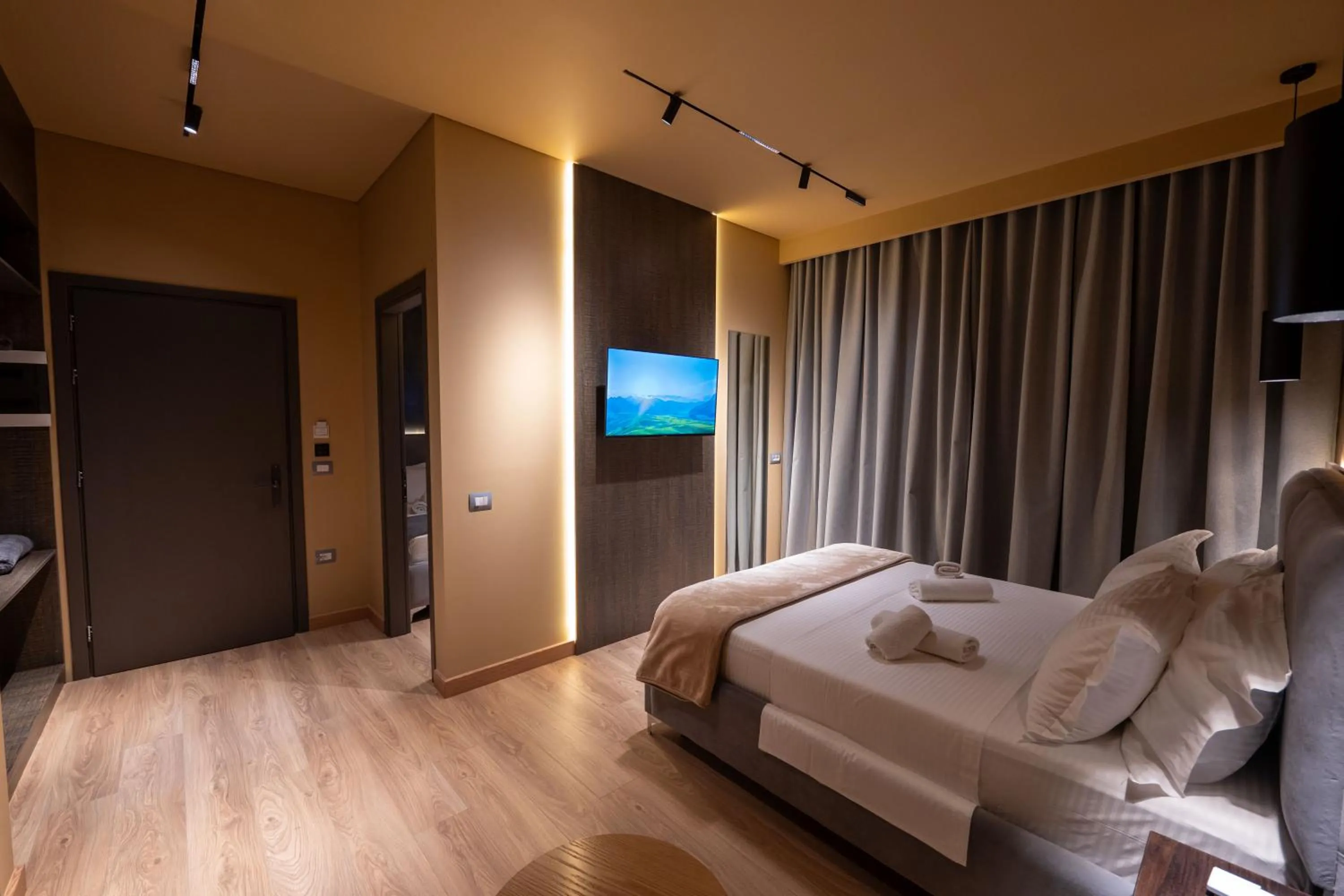 Bed in Hotel Piramida