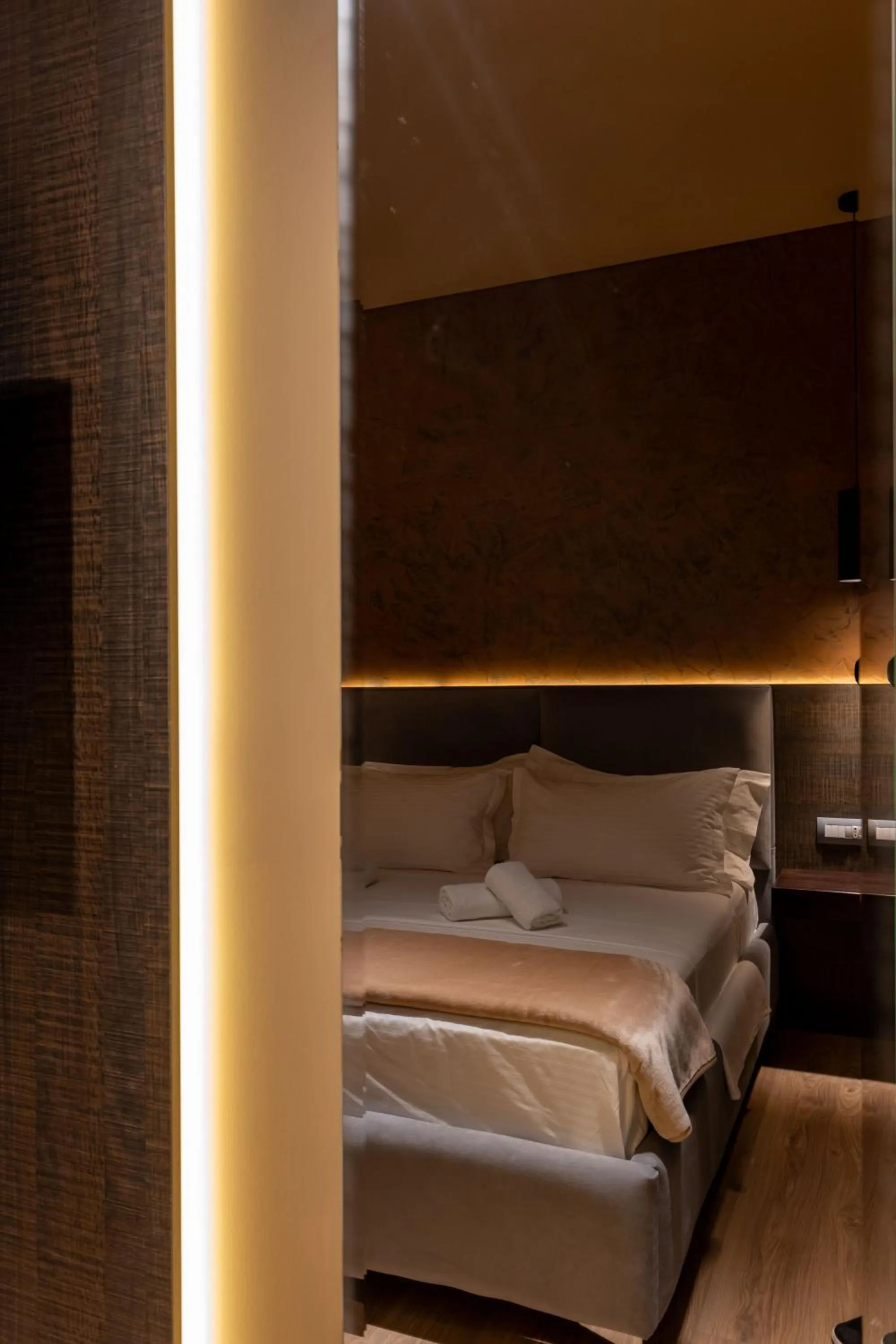 Bed in Hotel Piramida