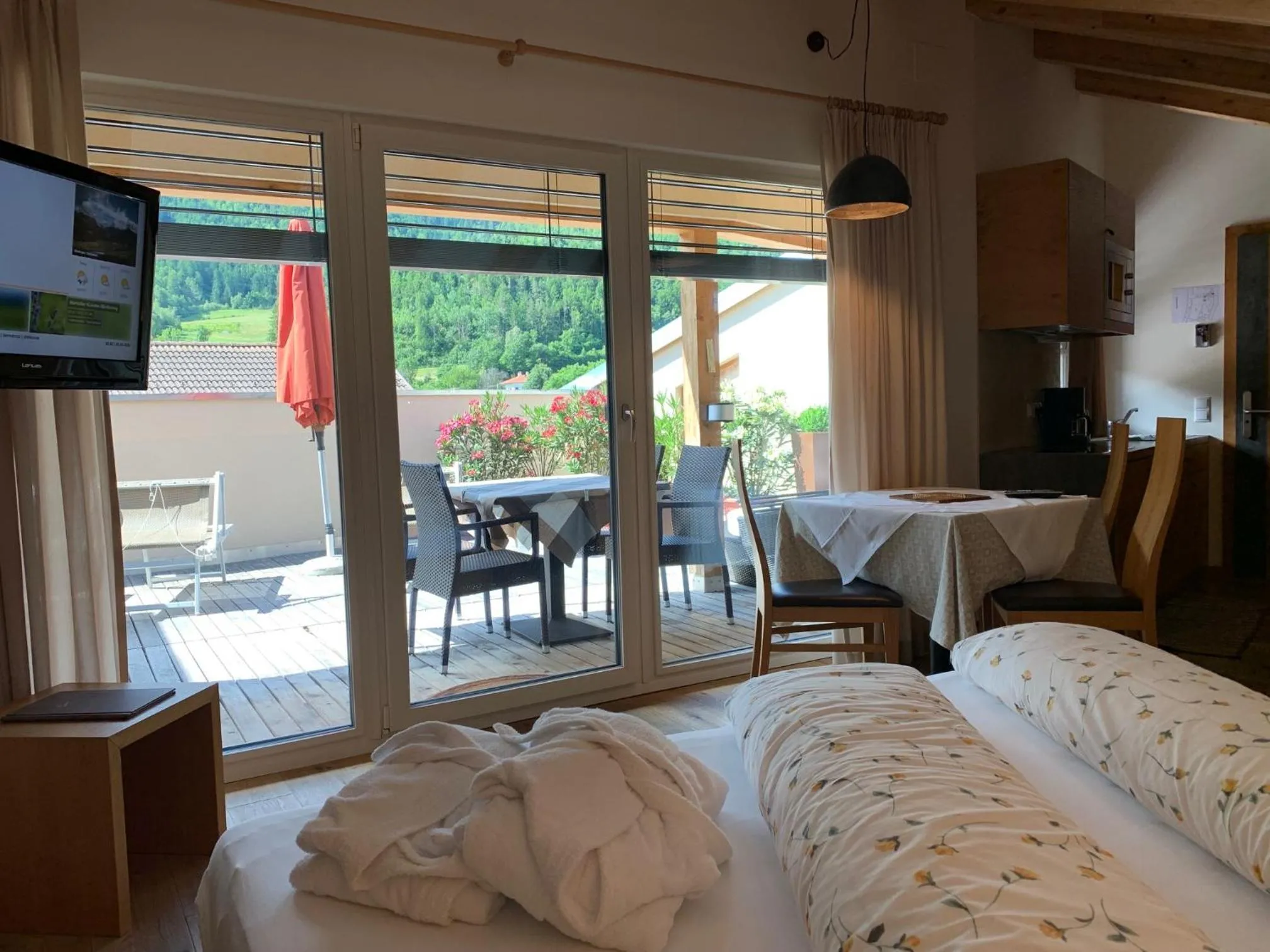 Photo of the whole room, Bed in Residence Sägemühle