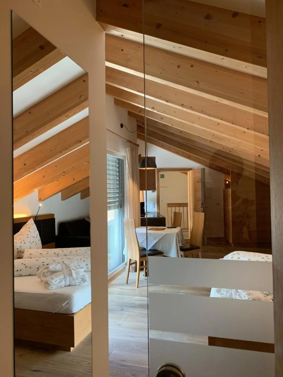 Photo of the whole room, Bed in Residence Sägemühle