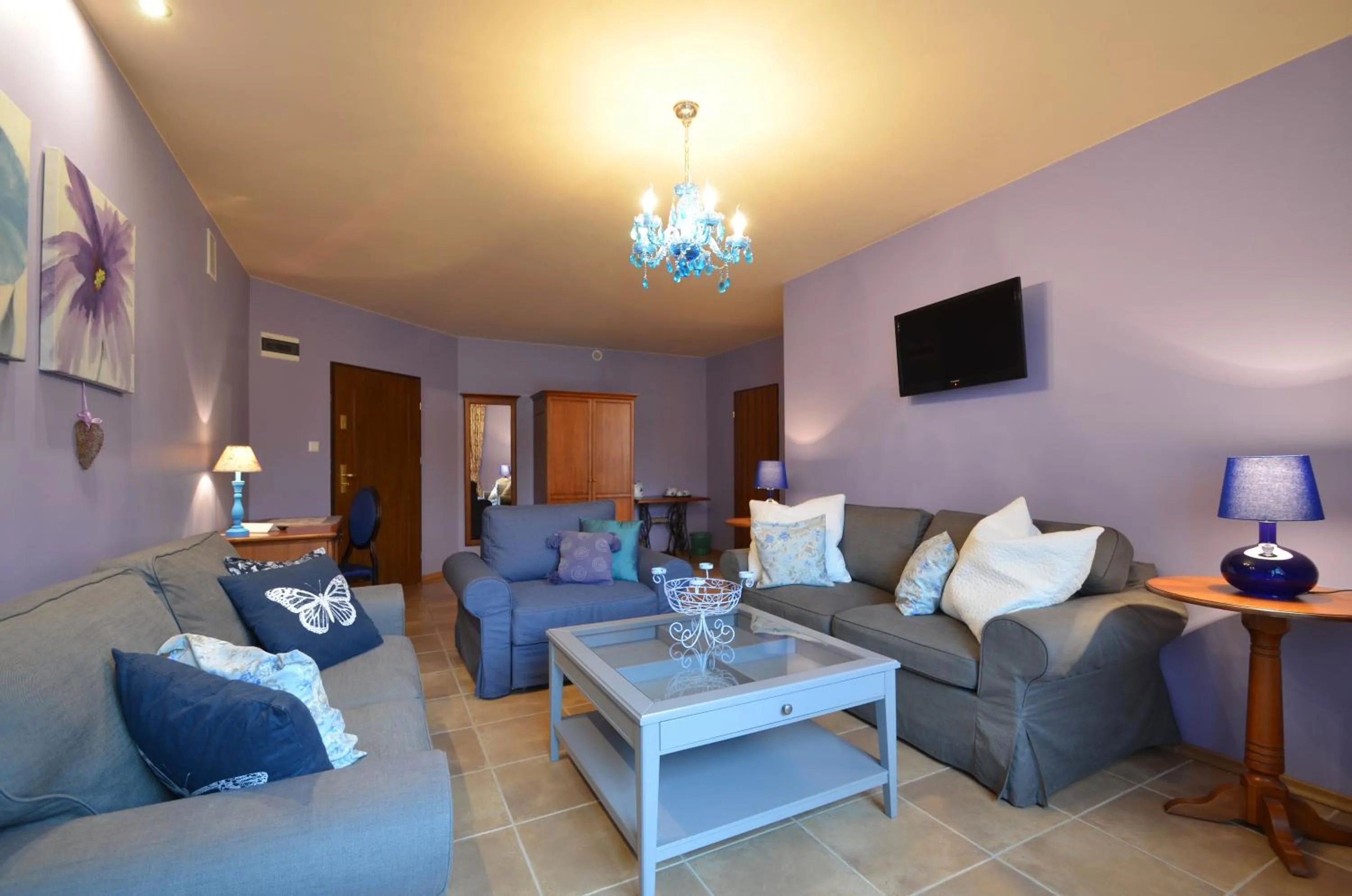 Living room in Hotel Dworek nad Regą