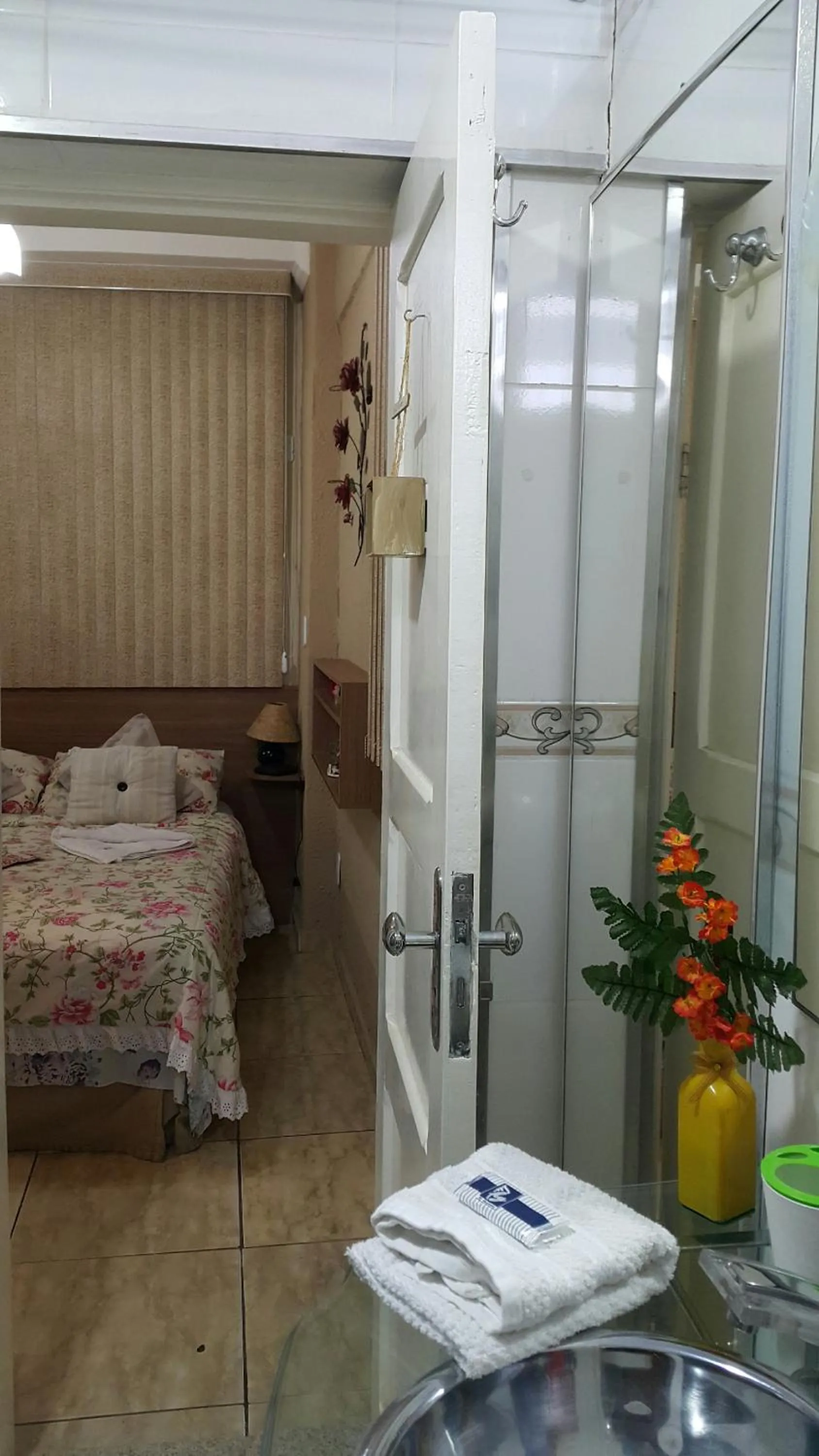 Bathroom, Bed in Apart Hotel em Caxambu207