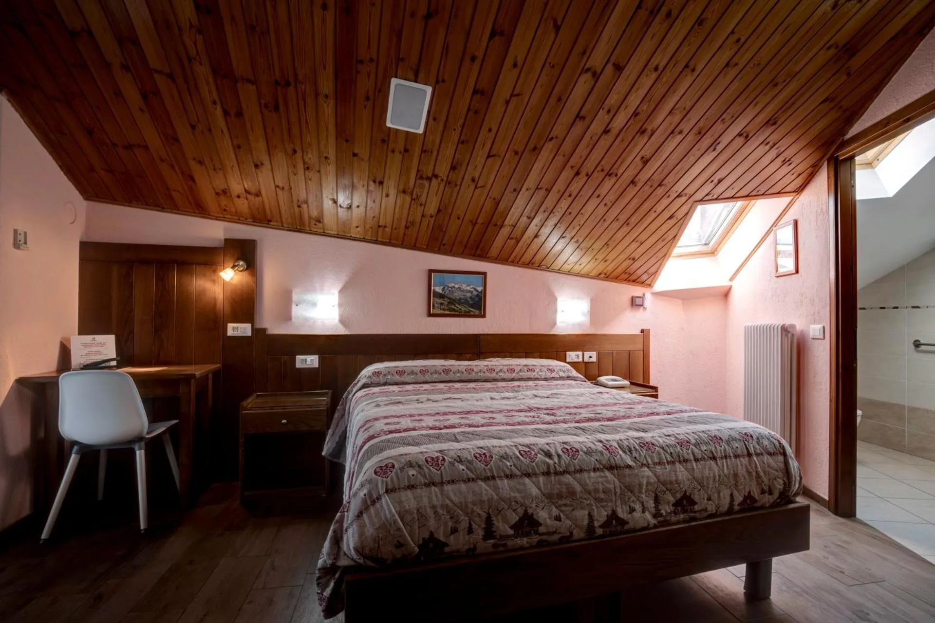 Bed in Hotel Cecchin