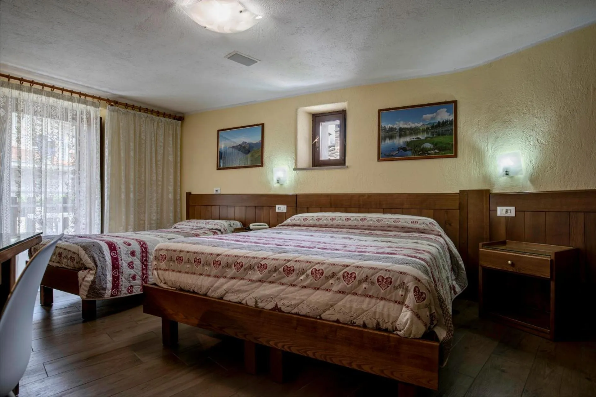 Bed in Hotel Cecchin