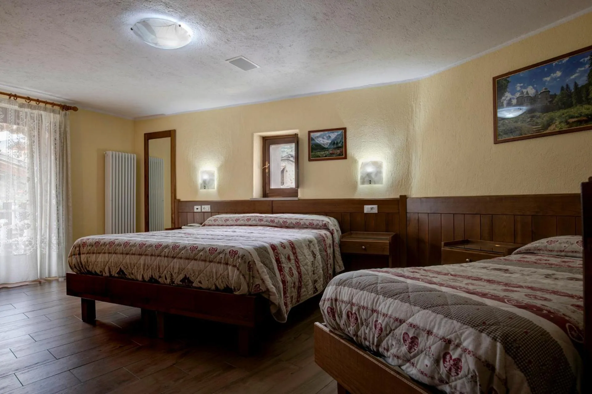 Bed in Hotel Cecchin