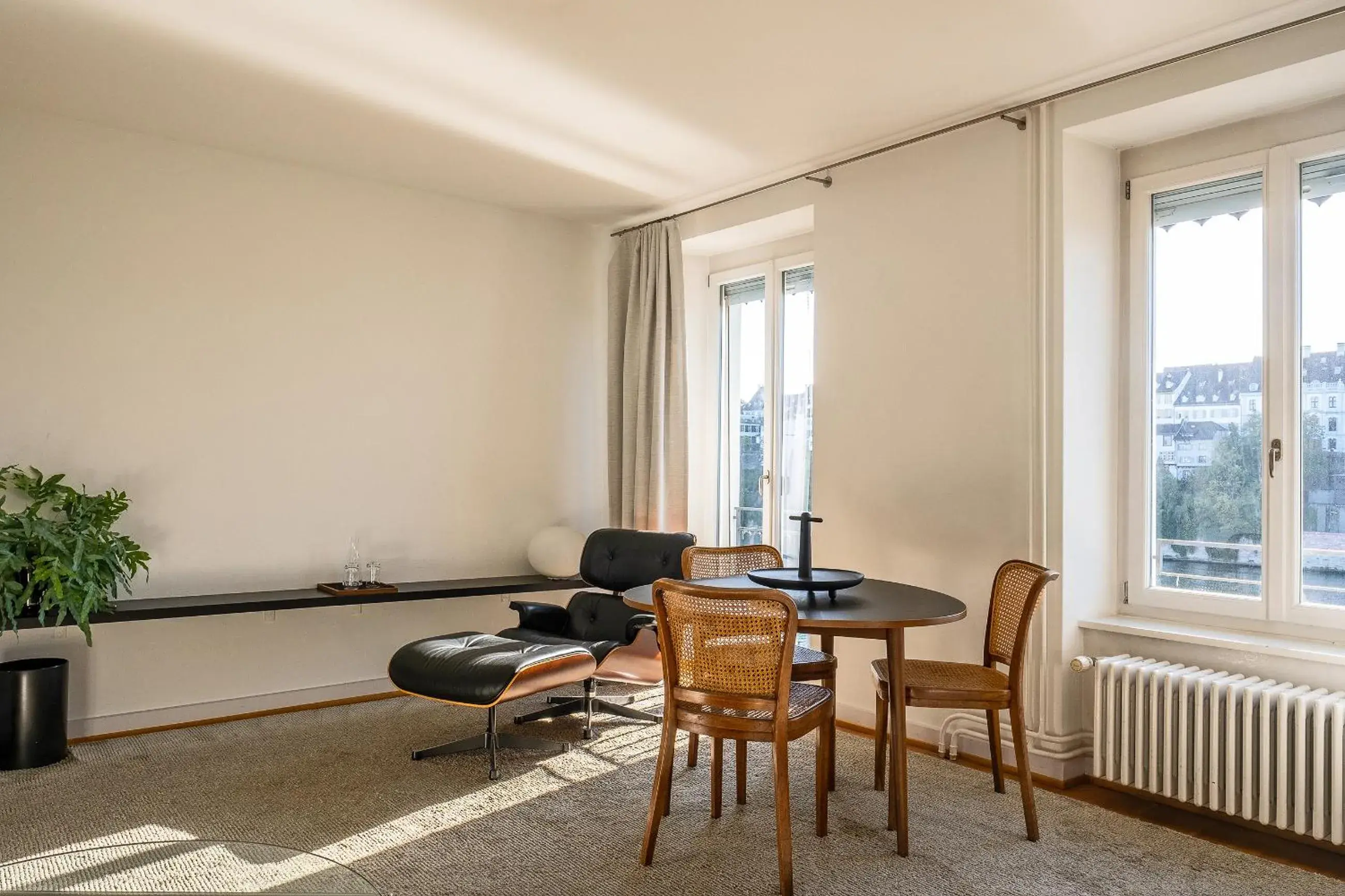 Junior Suite with View to Rhine River in Krafft Basel Junior Suite with View to Rhine River in Krafft Basel