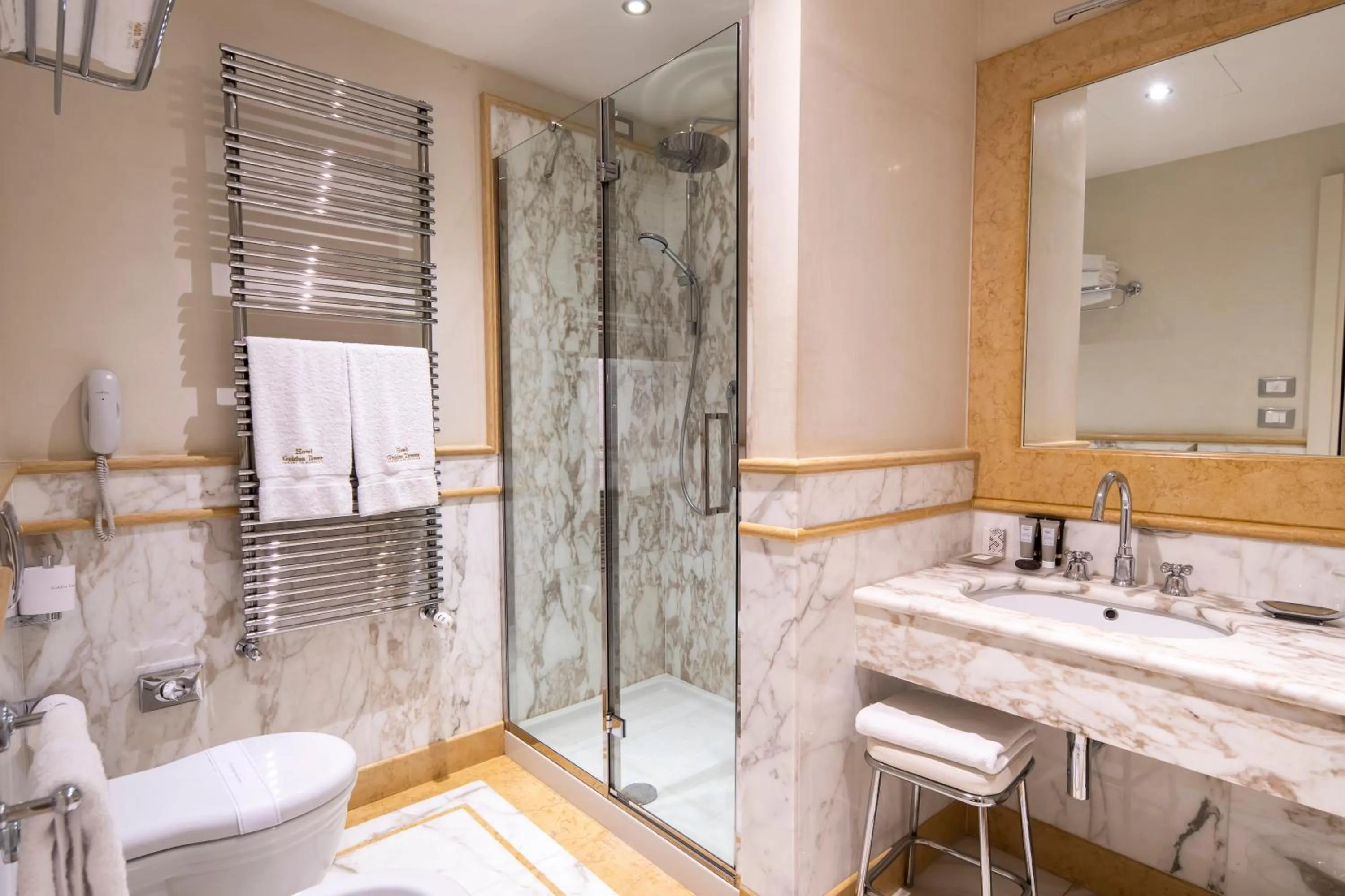 Bathroom in Golden Tower Hotel & Spa